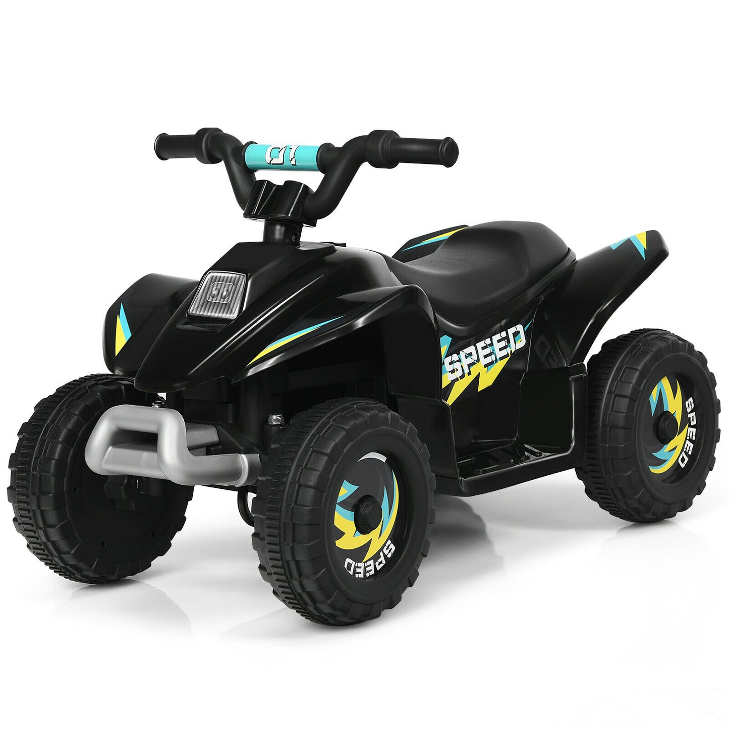 6V Battery Powered Ride on Quad Bike ATV Electric Mini Vehicle Car For Toddler-Black
