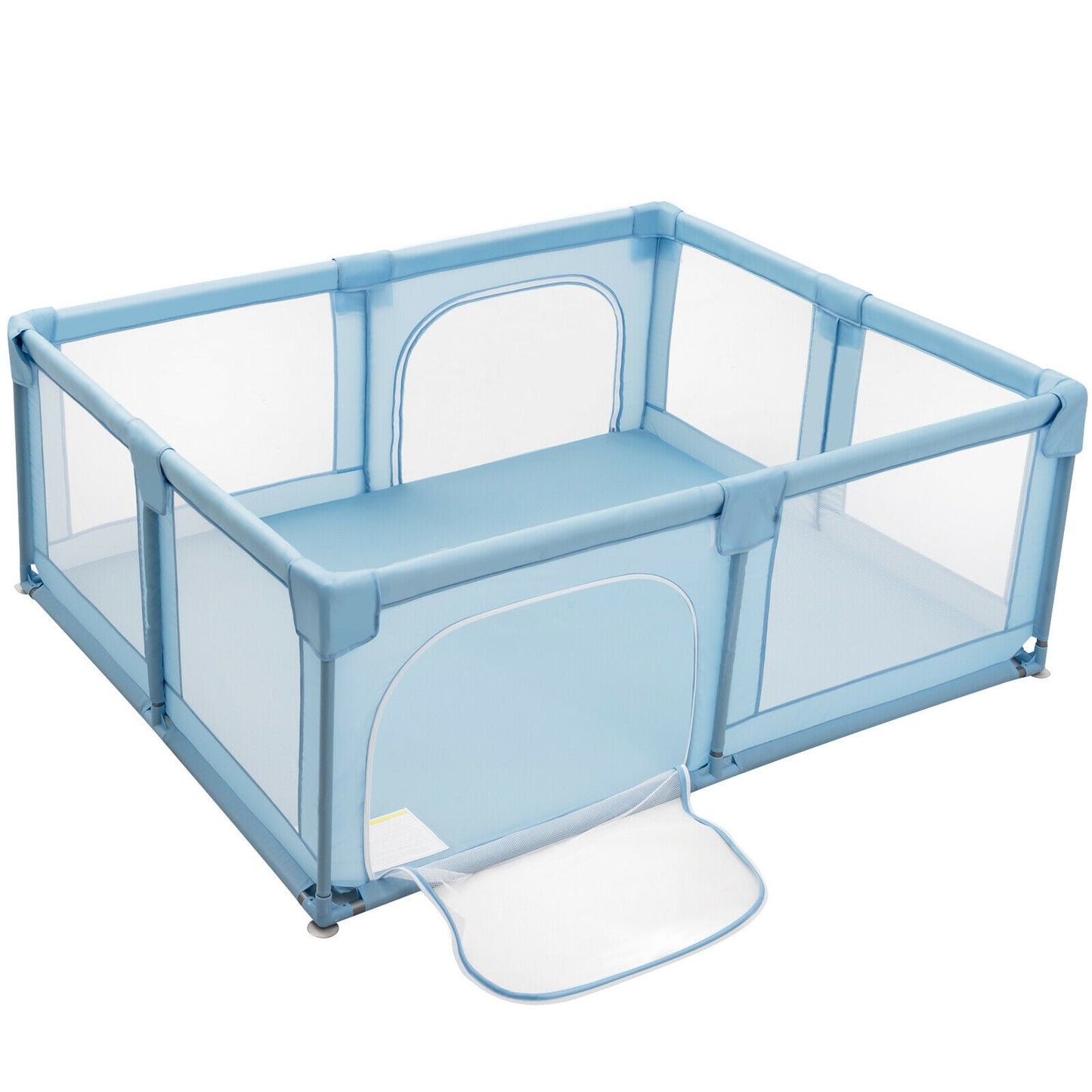 Baby Playpen Portable Activity Centre with Gate-Blue