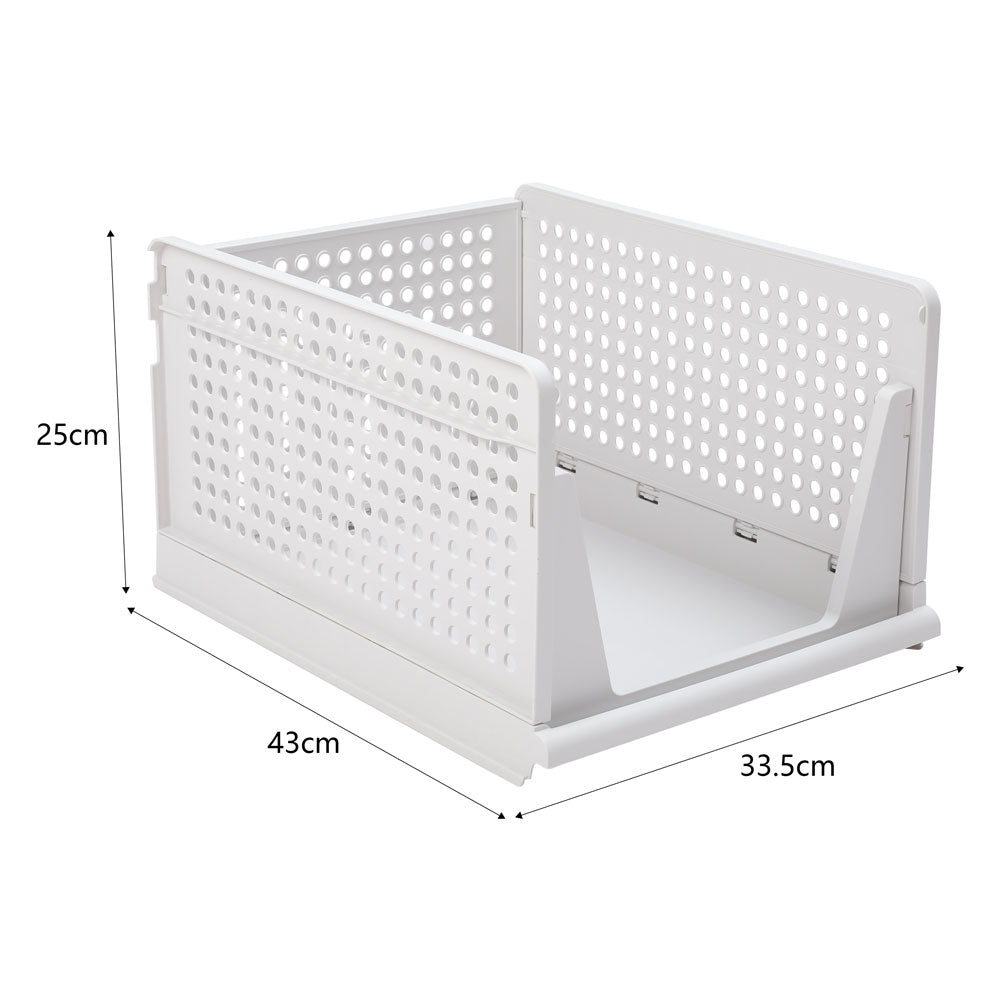 Foldable Stackable Drawer Storage Basket
