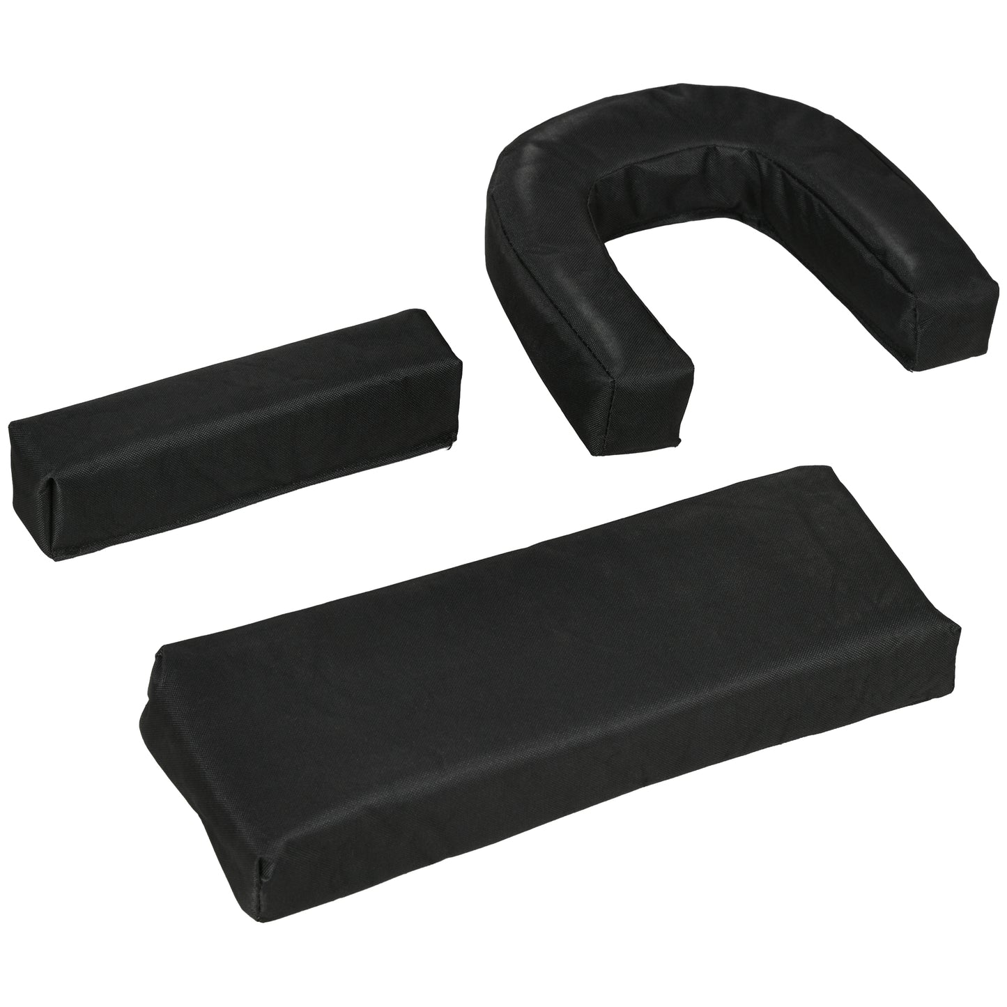 Outsunny Outdoor Folding Sun Lounger Set of 2 with Face Hole, 4 Level Adjustable Backrest Reclining Garden Lounger, Garden Recliner Sunbed with 600 D Oxford Cloth Seat and Pillow for Beach, Black