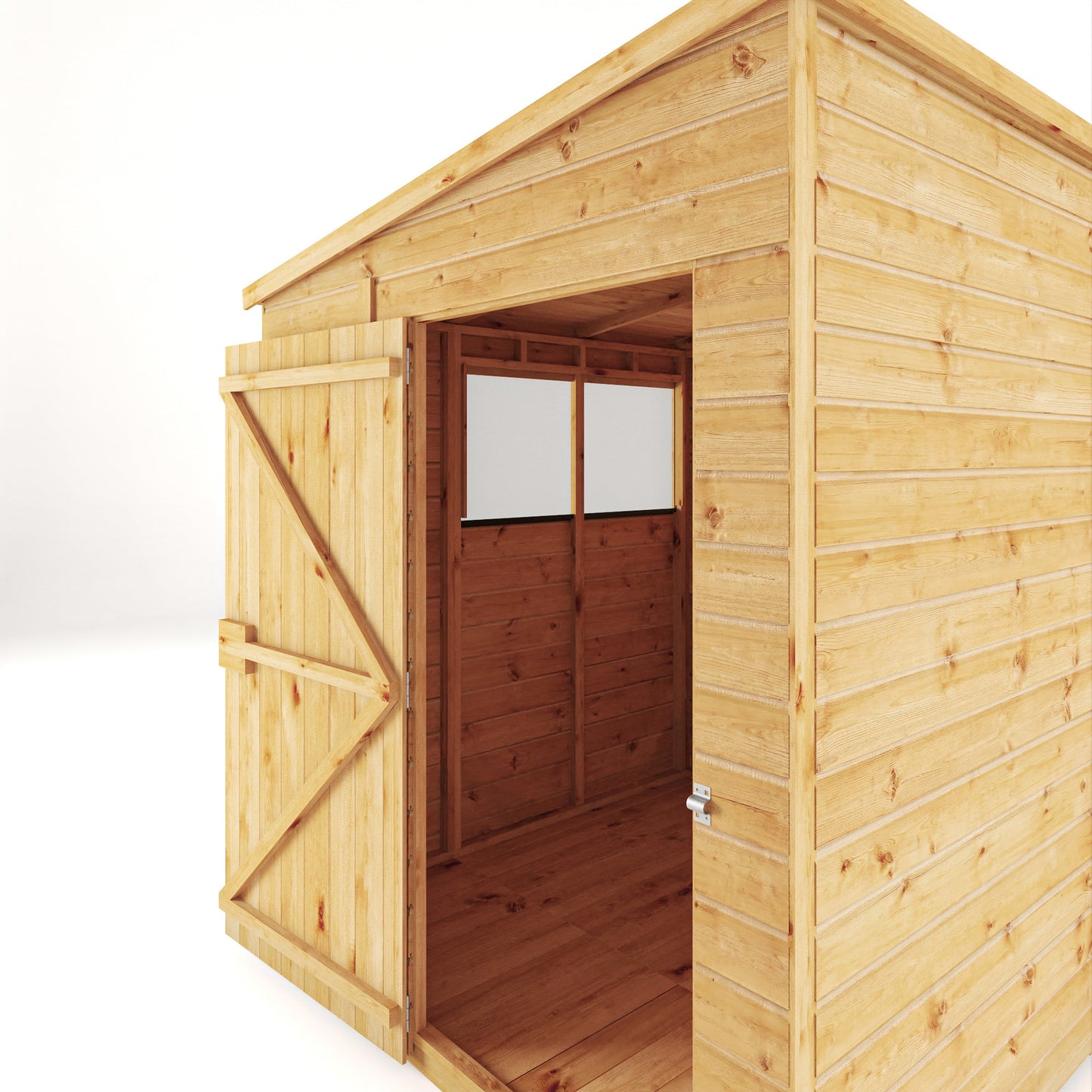 6 x 6 Woodsman Shiplap Pent - Styrene