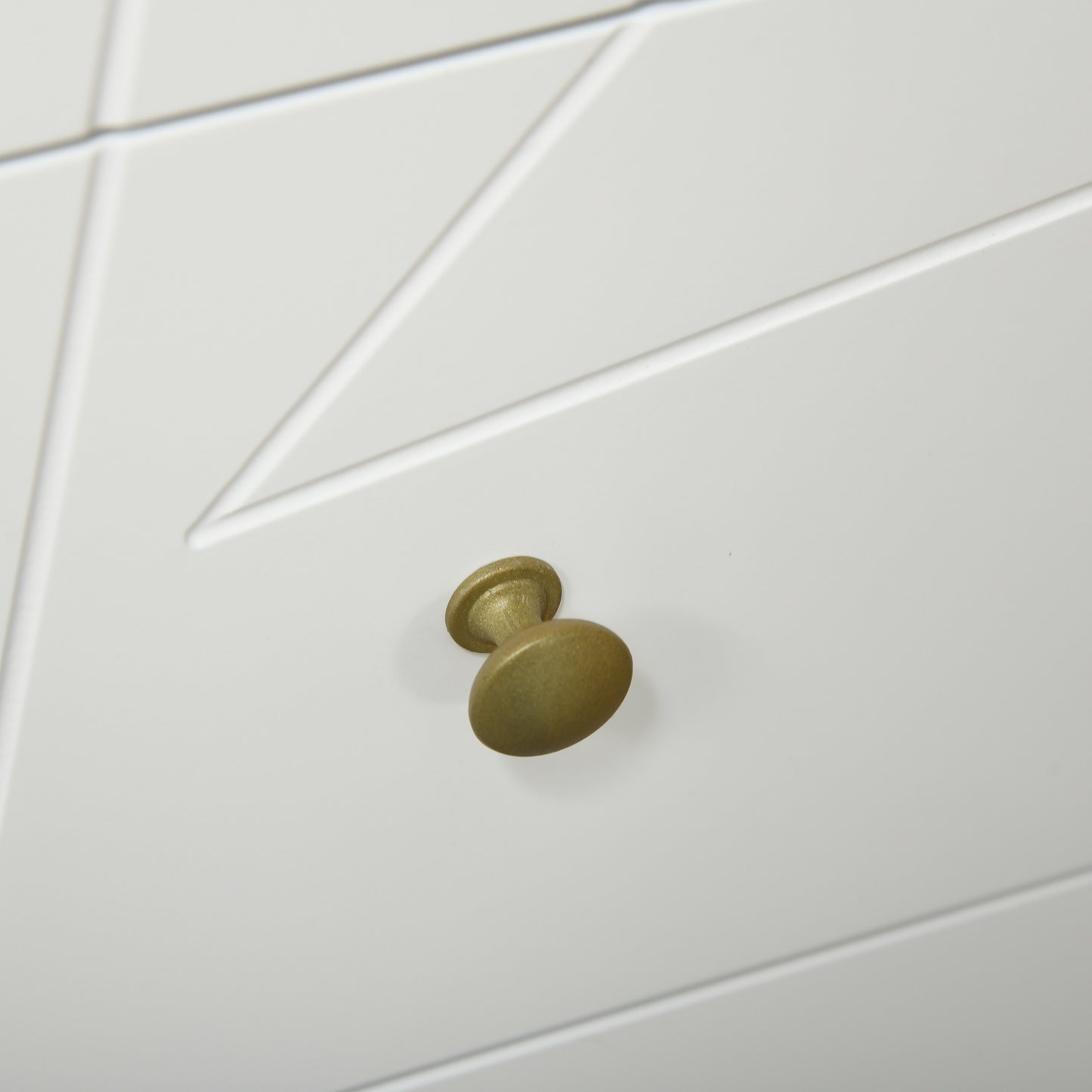 HOMCOM White Chest of Drawers, 4-Drawer Dresser for Bedroom, Modern Storage Cabinets with Hairpin Legs