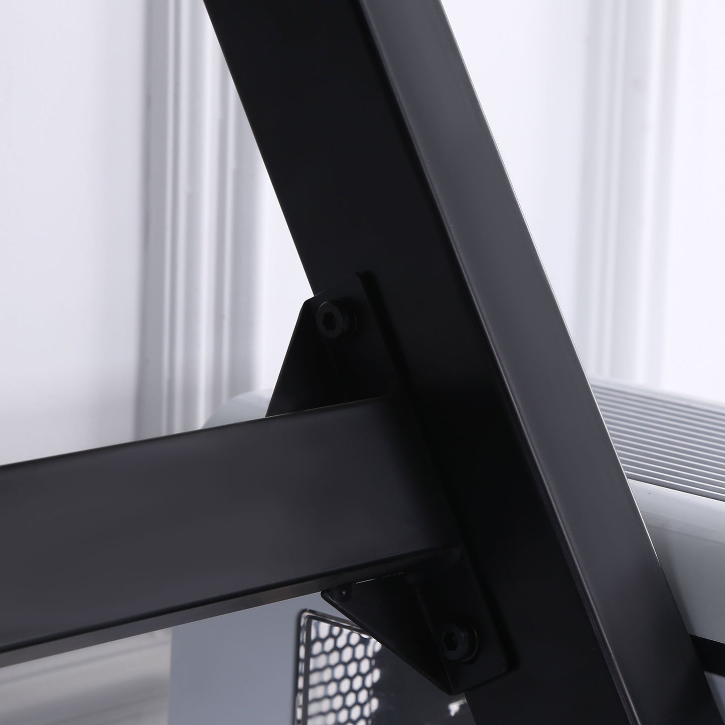 HOMCOM 1.2m Gaming Desk Z-Shaped Racing Style Home Office Computer Table with 2 Cable Managements for E-sport Study Workstation Black