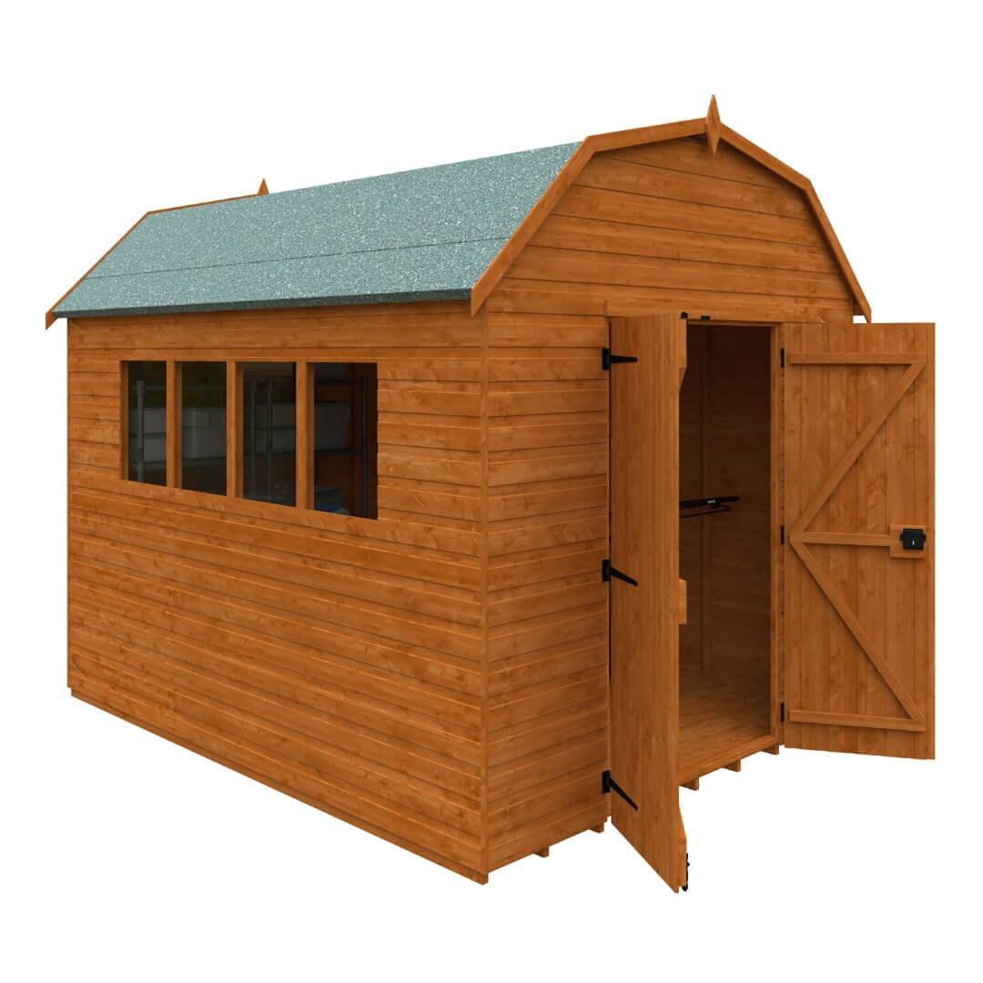 GardenArch 10x8 Barn Wooden Shed