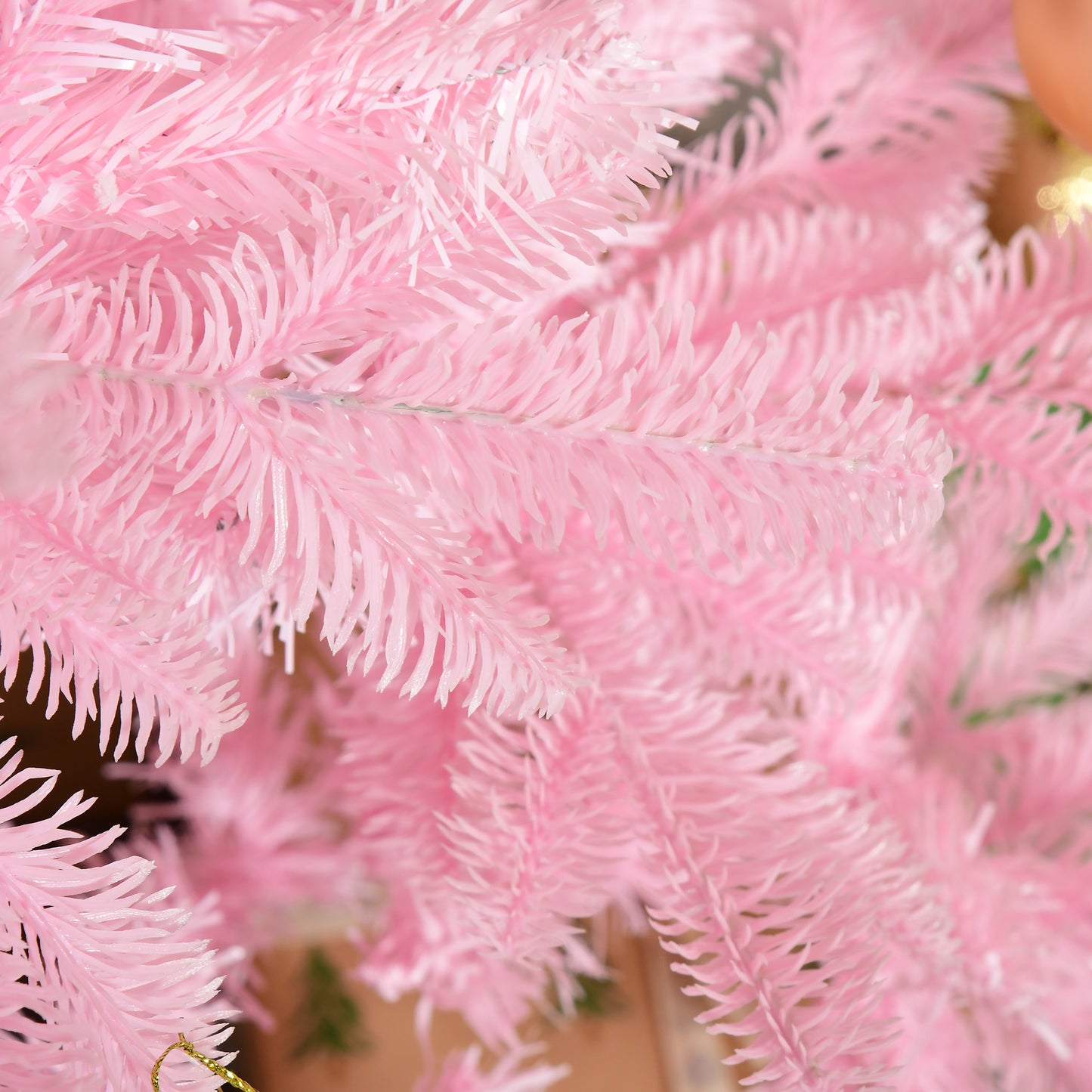 HOMCOM 5FT Pop-up Artificial Christmas Tree Holiday Xmas Holiday Tree Decoration with Automatic Open for Home Party, Pink