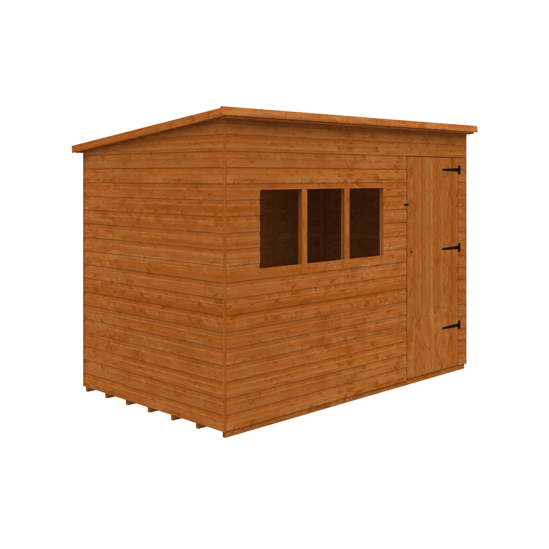 GardenArch 10x6 Tanalised Deluxe Pent Wooden Shed