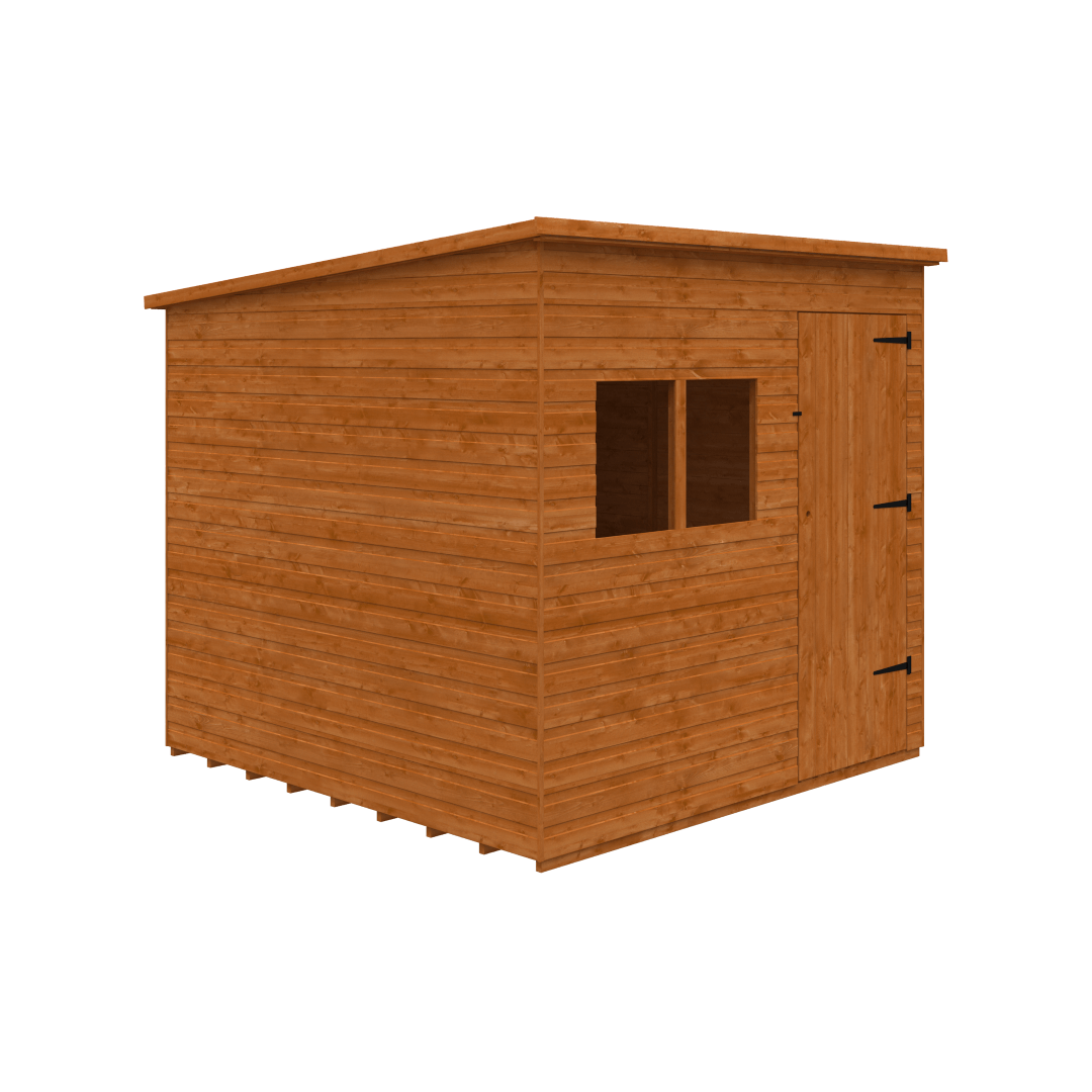 GardenArch 8x8 Tanalised Deluxe Pent Wooden Shed