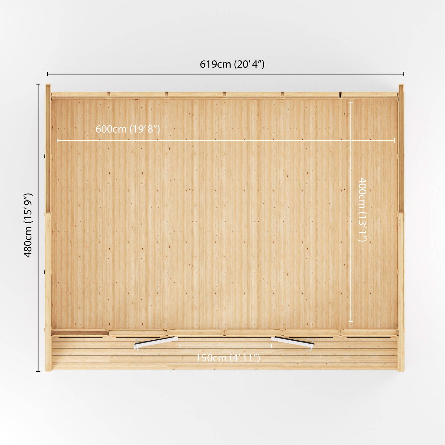 Sherwood Cresswell 6M X 4M Insulated Garden Room - (Upvc Windows & Doors) - Grey