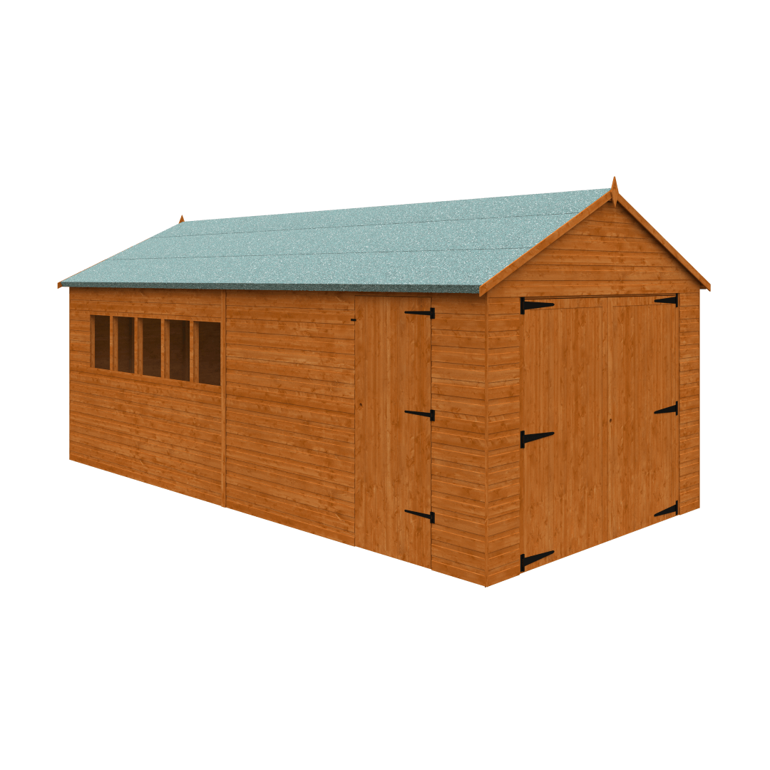 GardenArch 20x10 Garage Wooden Shed