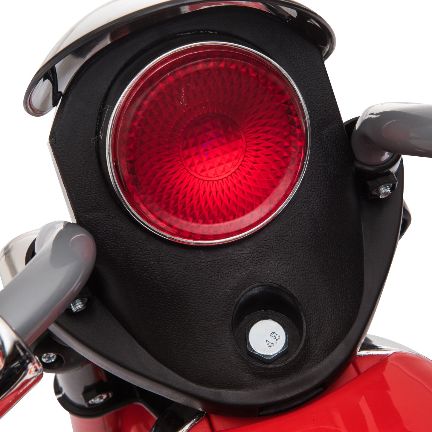 HOMCOM 6V Battery PP Kids Motorcycle Ride On Trike w/ Lights Music Horn 18 - 36 Months Red