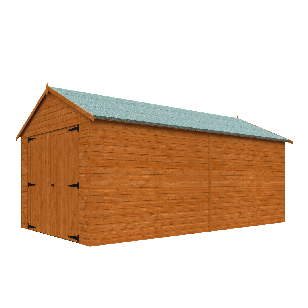 GardenArch 18x10 Garage Wooden Shed