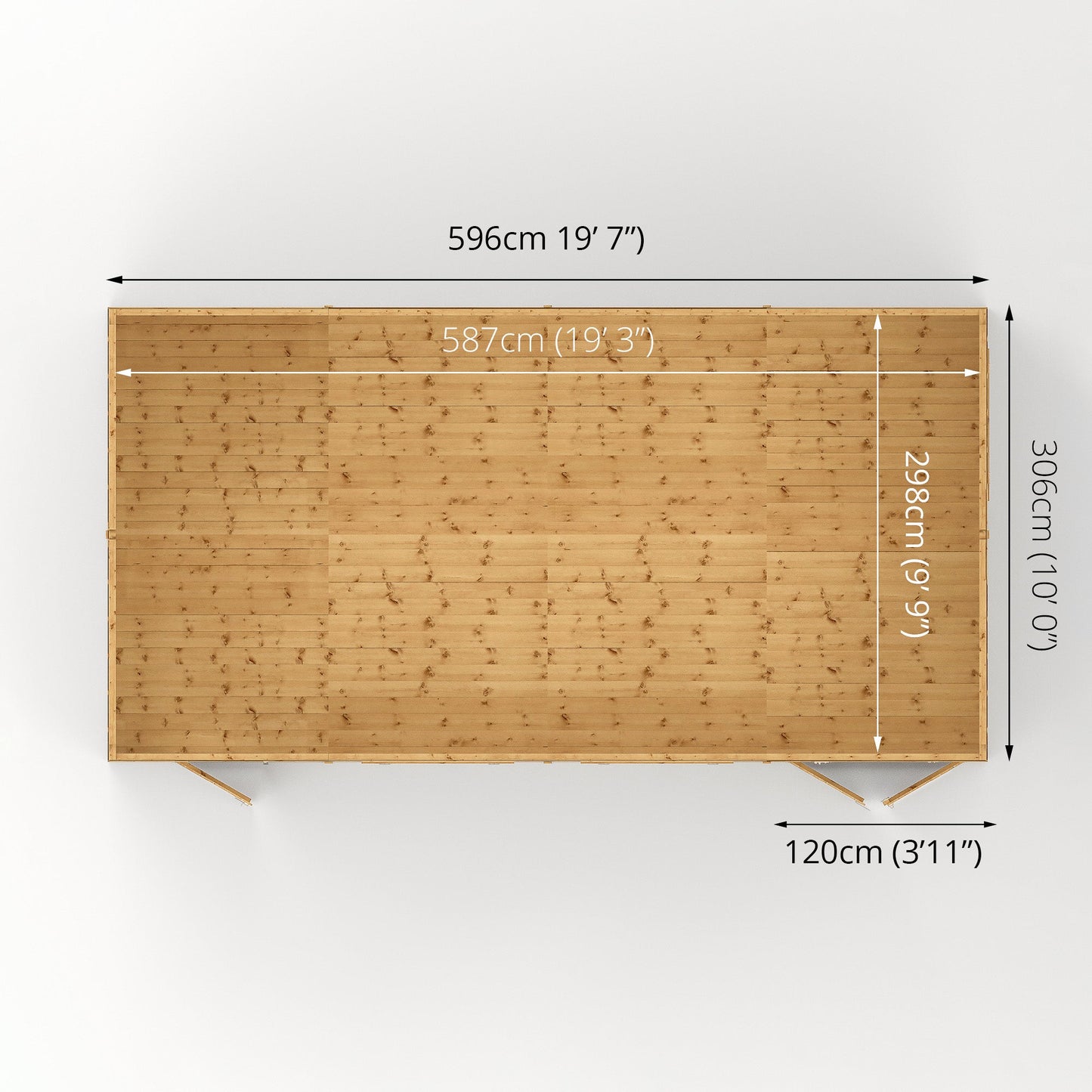 20 X 10 Premium Shiplap Reverse Apex Workshop