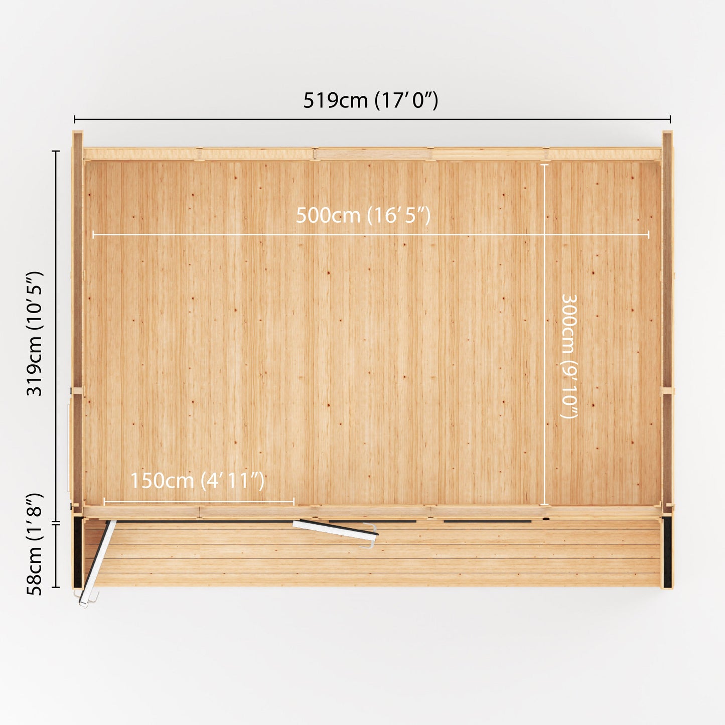 Sherwood Cresswell 5M X 3M Insulated Garden Room - (Upvc Windows & Doors) - Grey