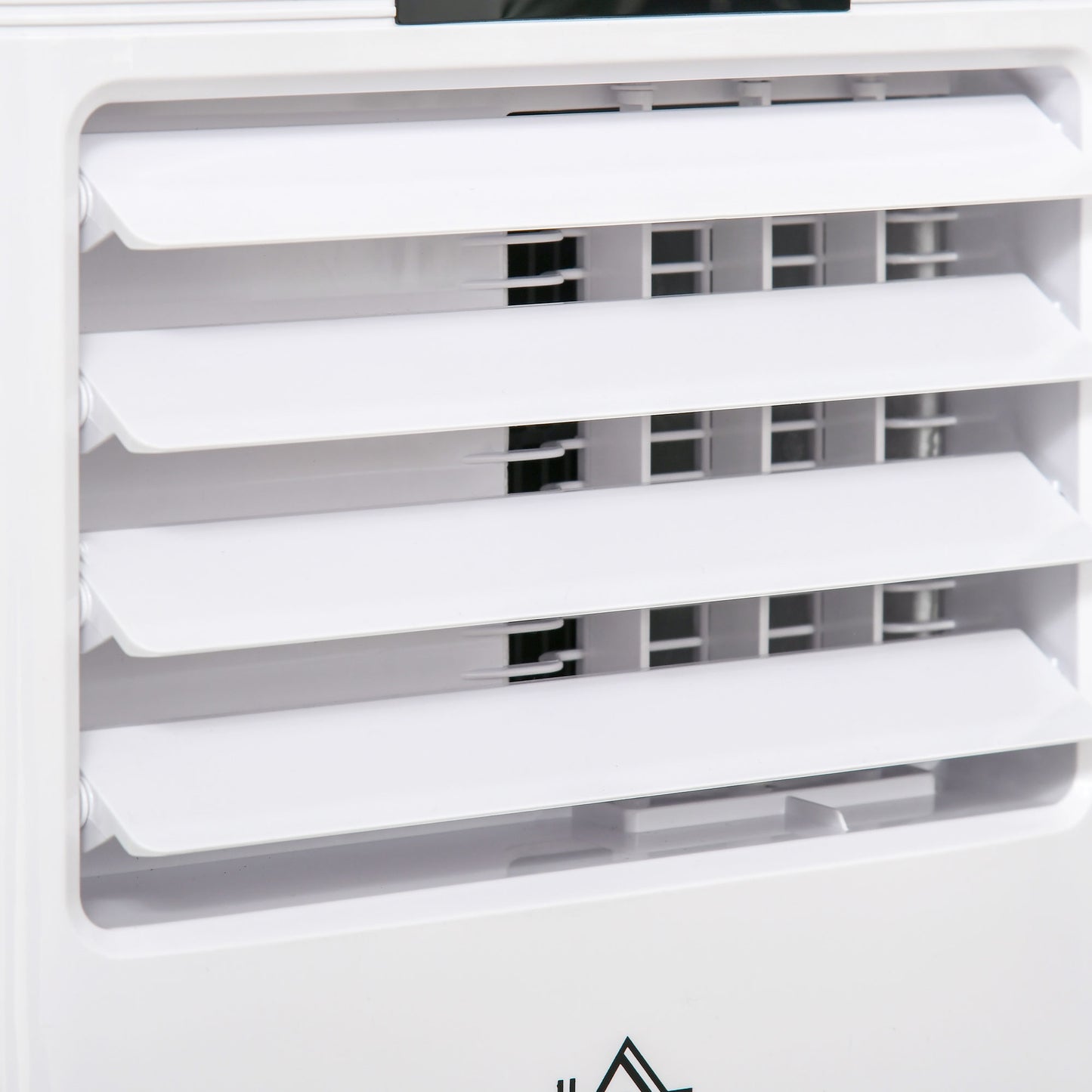 HOMCOM 7000 BTU Mobile Air Conditioner Portable AC Unit for Cooling Dehumidifying Ventilating with Remote Controller, LED Display, Timer, White