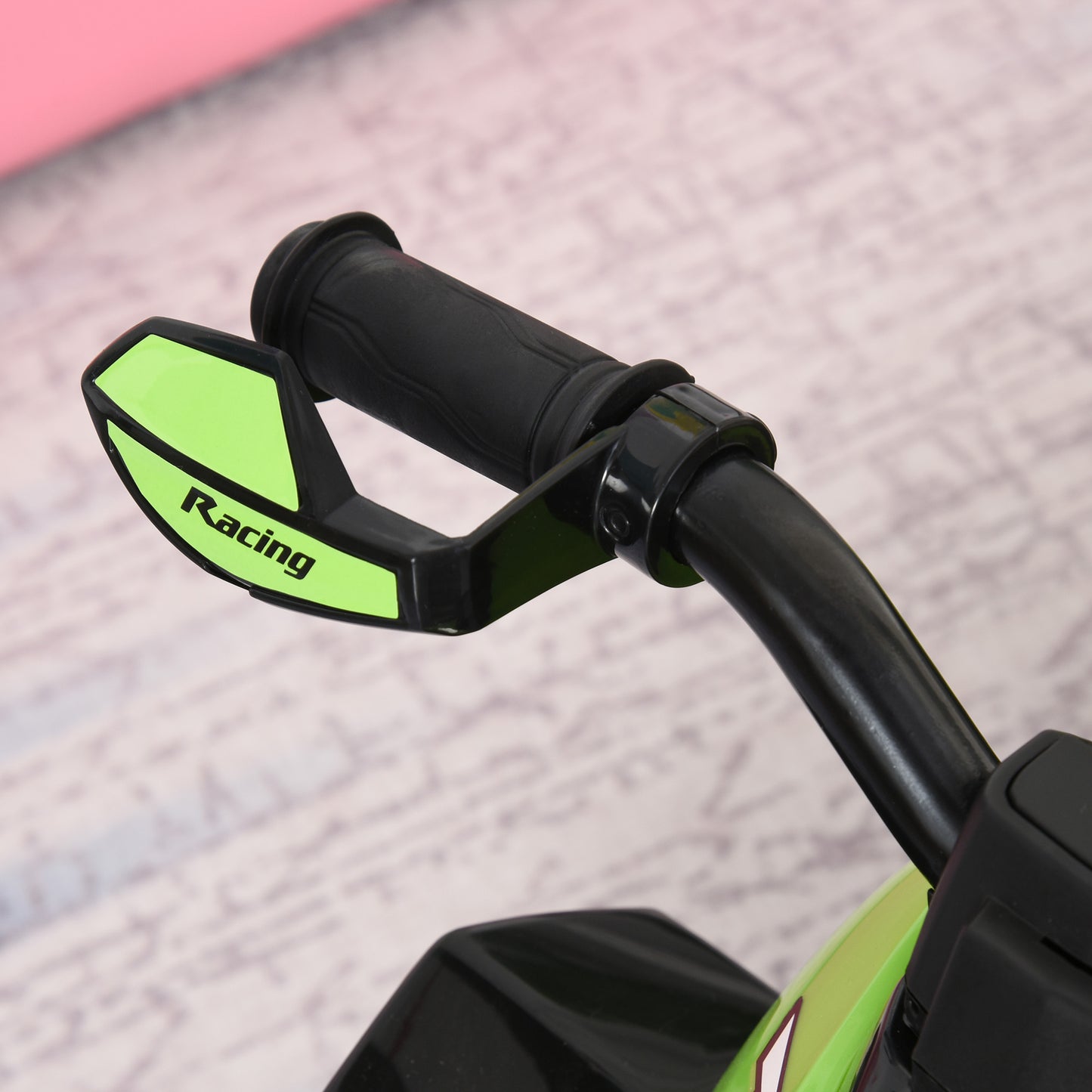 HOMCOM Toddler Kids Ride On Car Walker Foot To Floor Slider w/ Music Lights NO POWER Manual for 18 - 36 Months Green