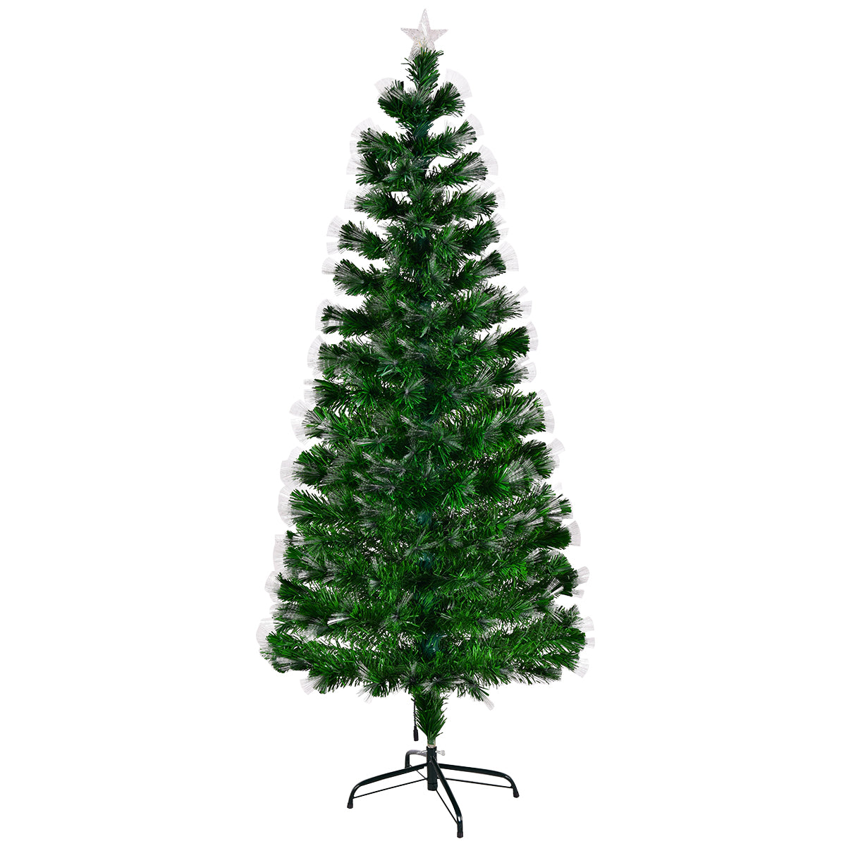 6ft Fibre Optic Christmas Tree with Top Star