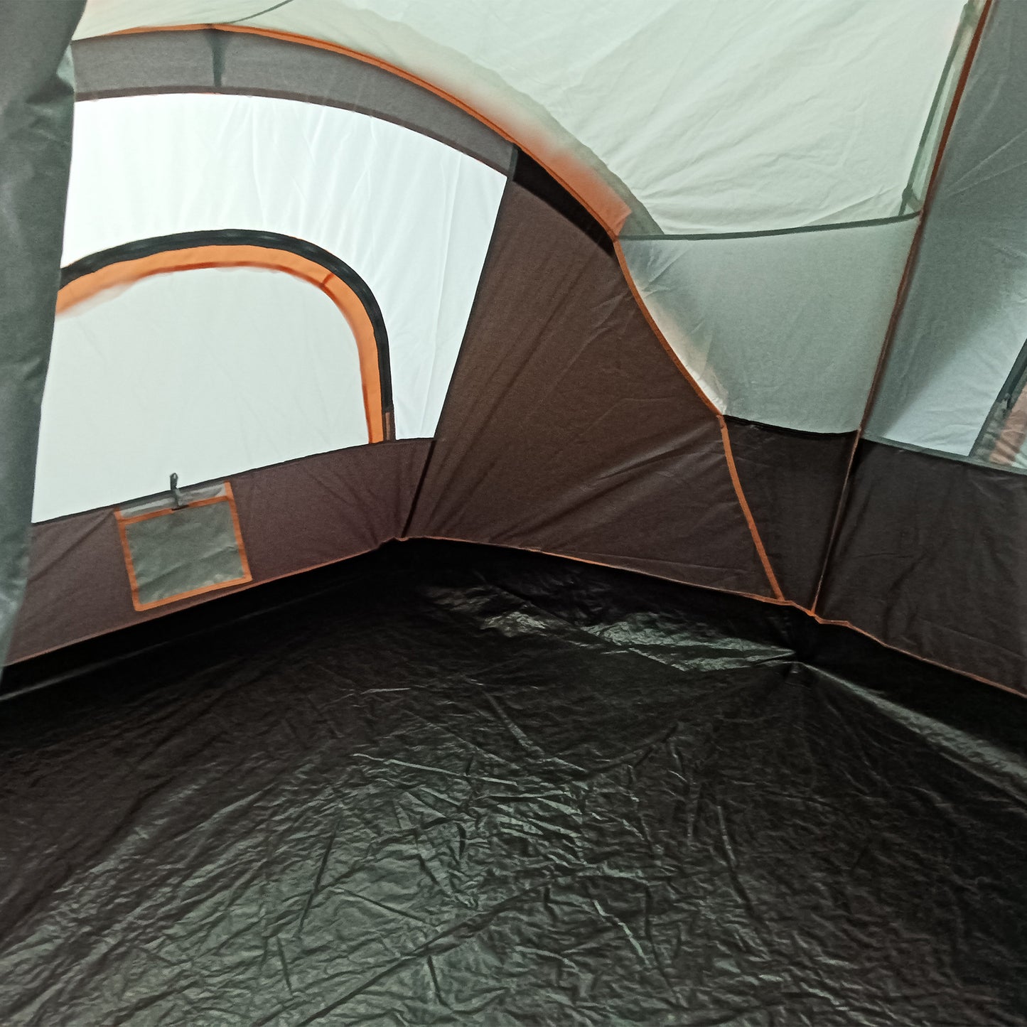 Outsunny 5-6 Man Dome Camping Tent - Light Grey and Black