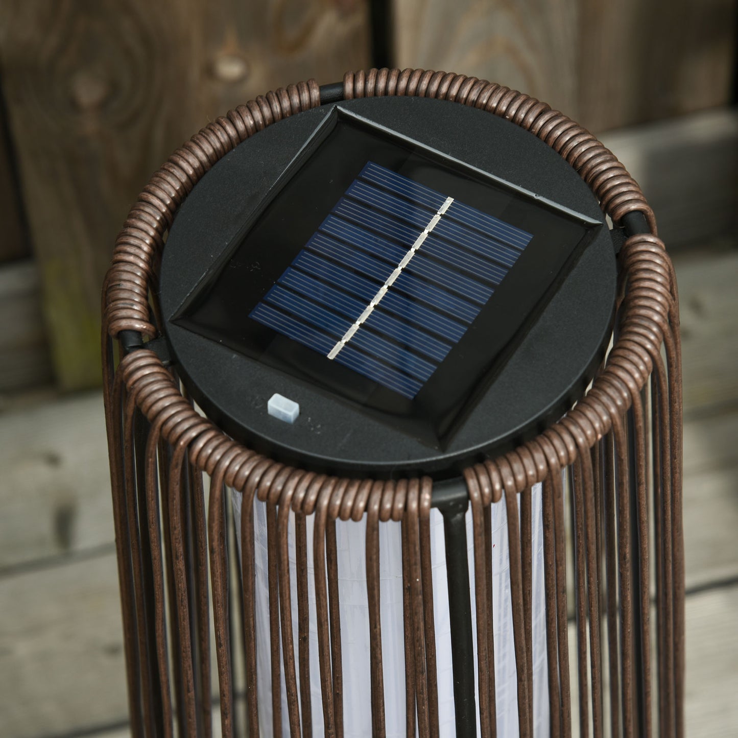 outsunny-patio-garden-pe-rattan-solar-lights-woven-resin-wicker-lantern-auto-on-off-solar-powered-lights-brown