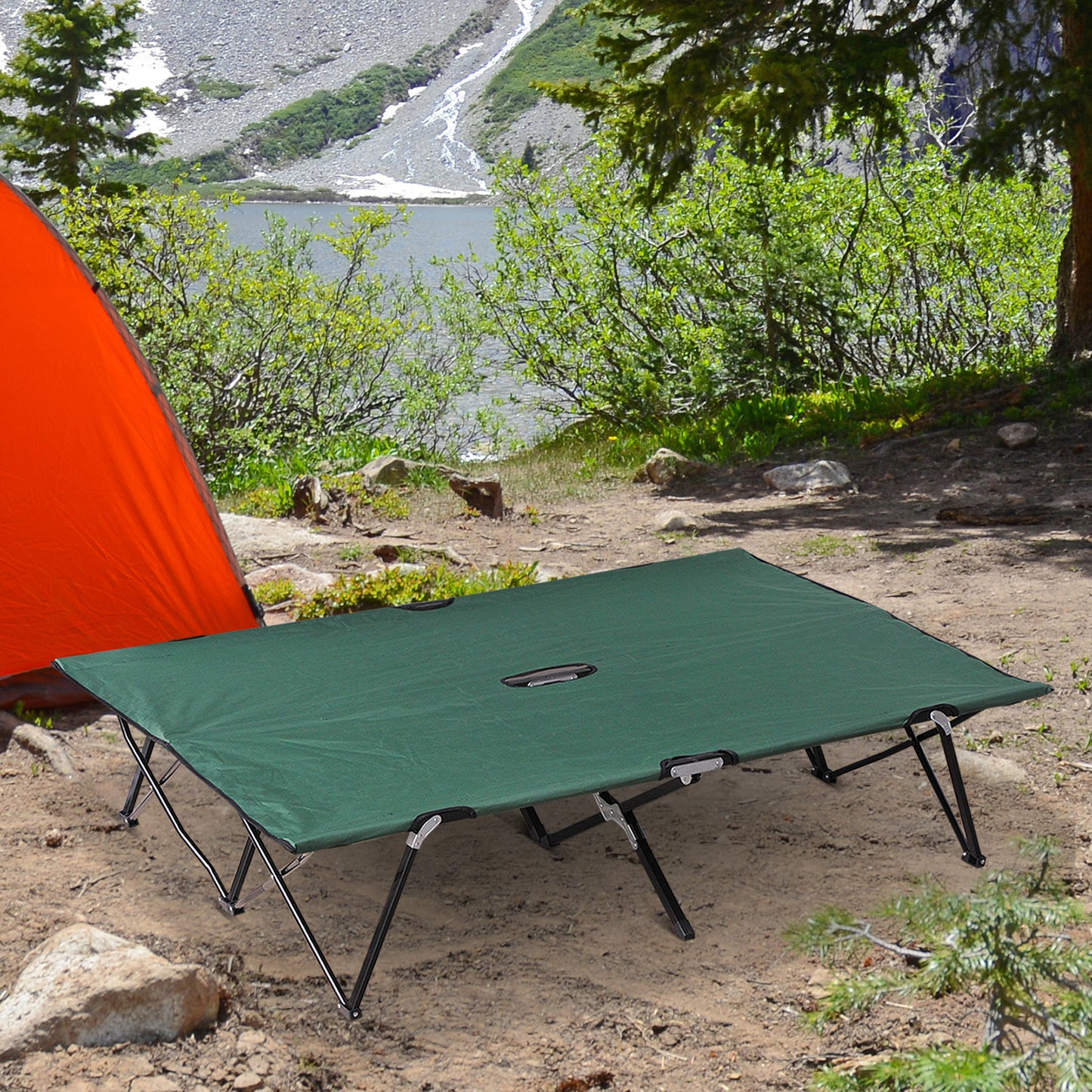 outsunny-double-camping-cot-foldable-sunbed-outdoor-patio-sleeping-bed-super-light-w-carr-bag-green
