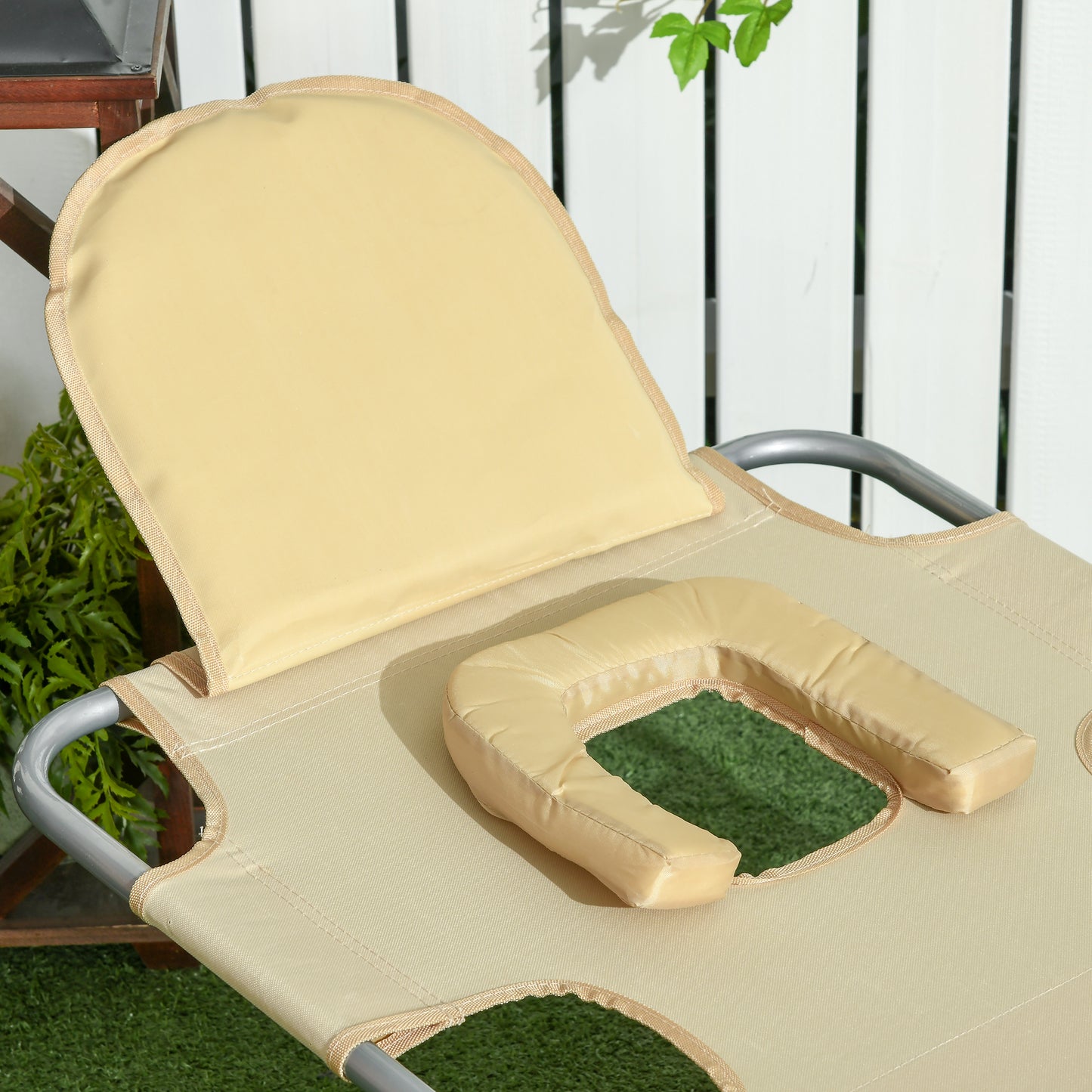 outsunny-foldable-sun-lounger-beach-chaise-lounge-with-reading-hole-arm-slots-5-position-adjustable-backrest-side-pocket-pillow-for-patio-beige