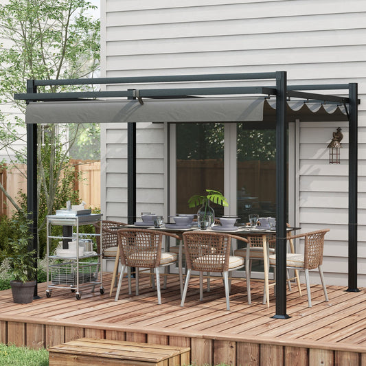 outsunny-3-x-3m-retractable-pergola-garden-gazebo-shelter-with-aluminium-frame-for-grill-patio-deck-dark-grey