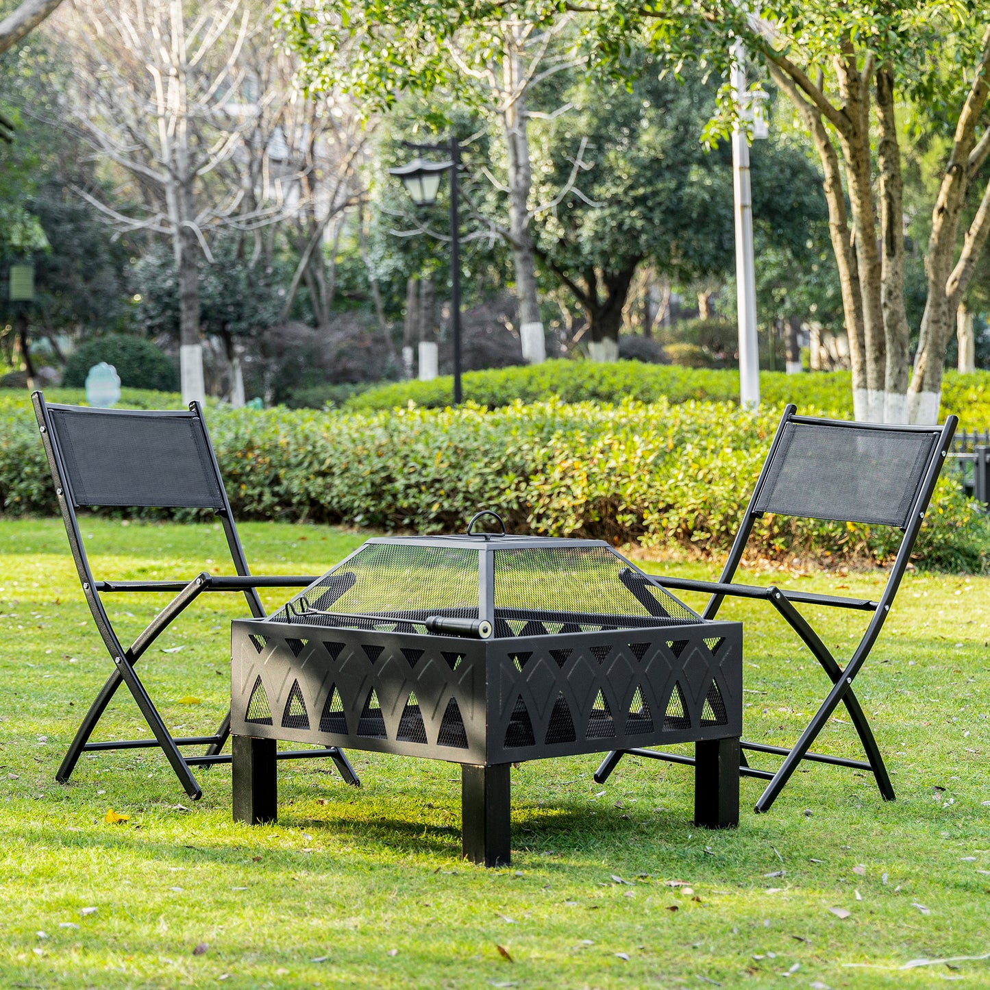 outsunny-outdoor-fire-pit-with-screen-cover-wood-burner-log-burning-bowl-with-poker-for-patio-backyard-black