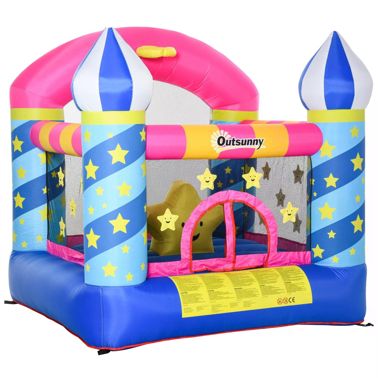 outsunny-kids-bounce-castle-house-inflatable-trampoline-basket-with-inflator-for-age-3-12-castle-stars-design-2-25-x-2-2-x-2-15m