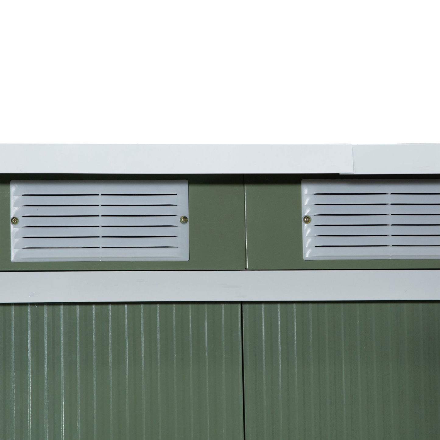 outsunny-9-x-4-5-ft-pent-roof-metal-garden-storage-shed-corrugated-steel-tool-box-with-foundation-ventilation-doors-light-green