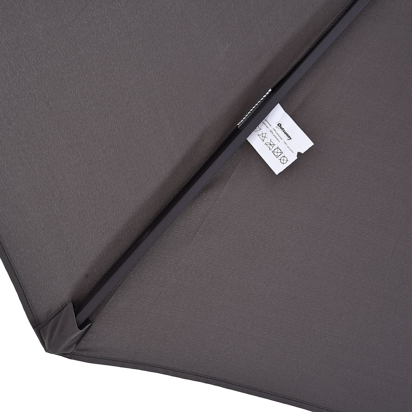 outsunny-4-6m-garden-parasol-double-sided-sun-umbrella-patio-market-shelter-canopy-shade-outdoor-grey-no-base