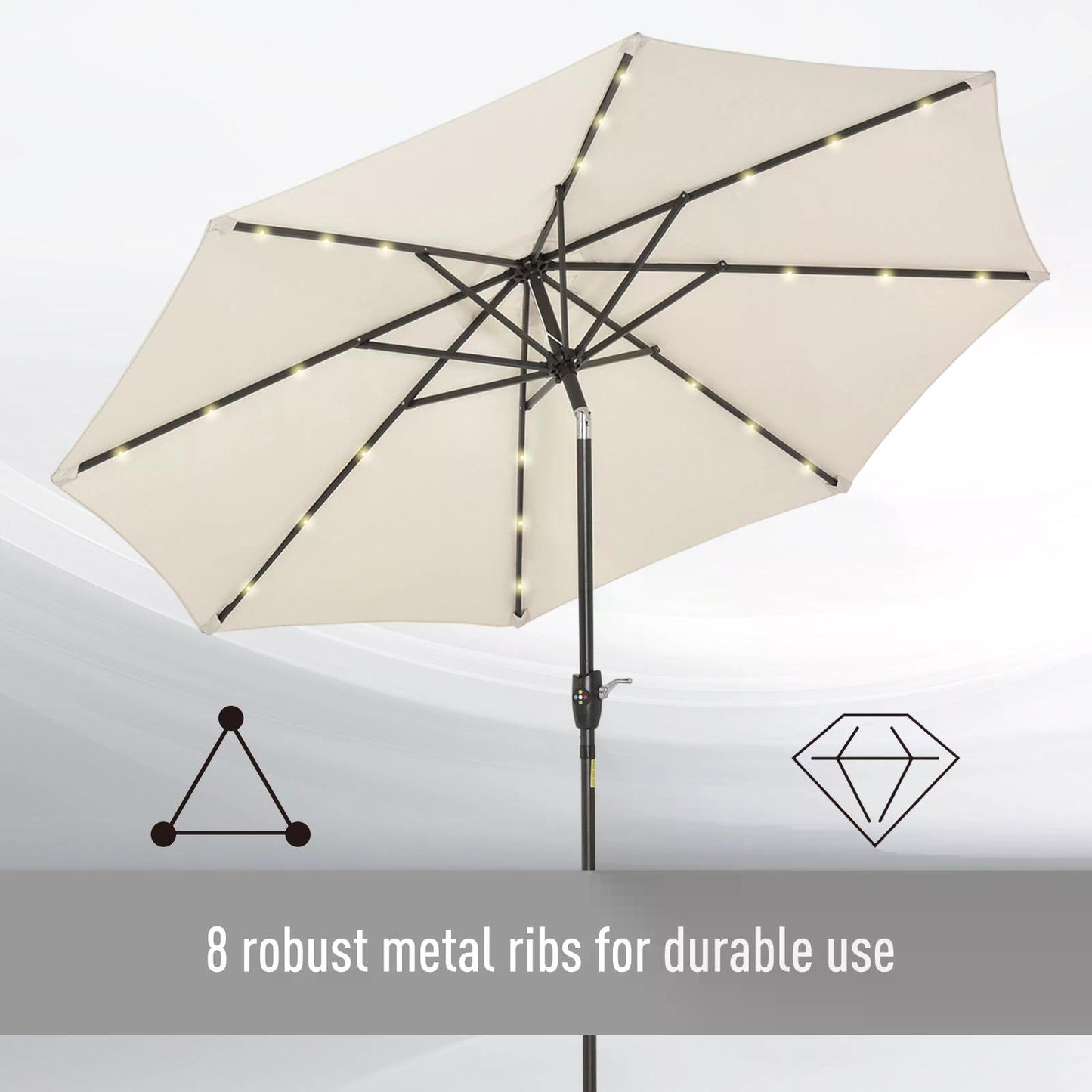 outsunny-garden-24-led-light-parasol-outdoor-tilt-sun-umbrella-patio-club-party-event-manual-sun-shade-w-hand-crank-off-white