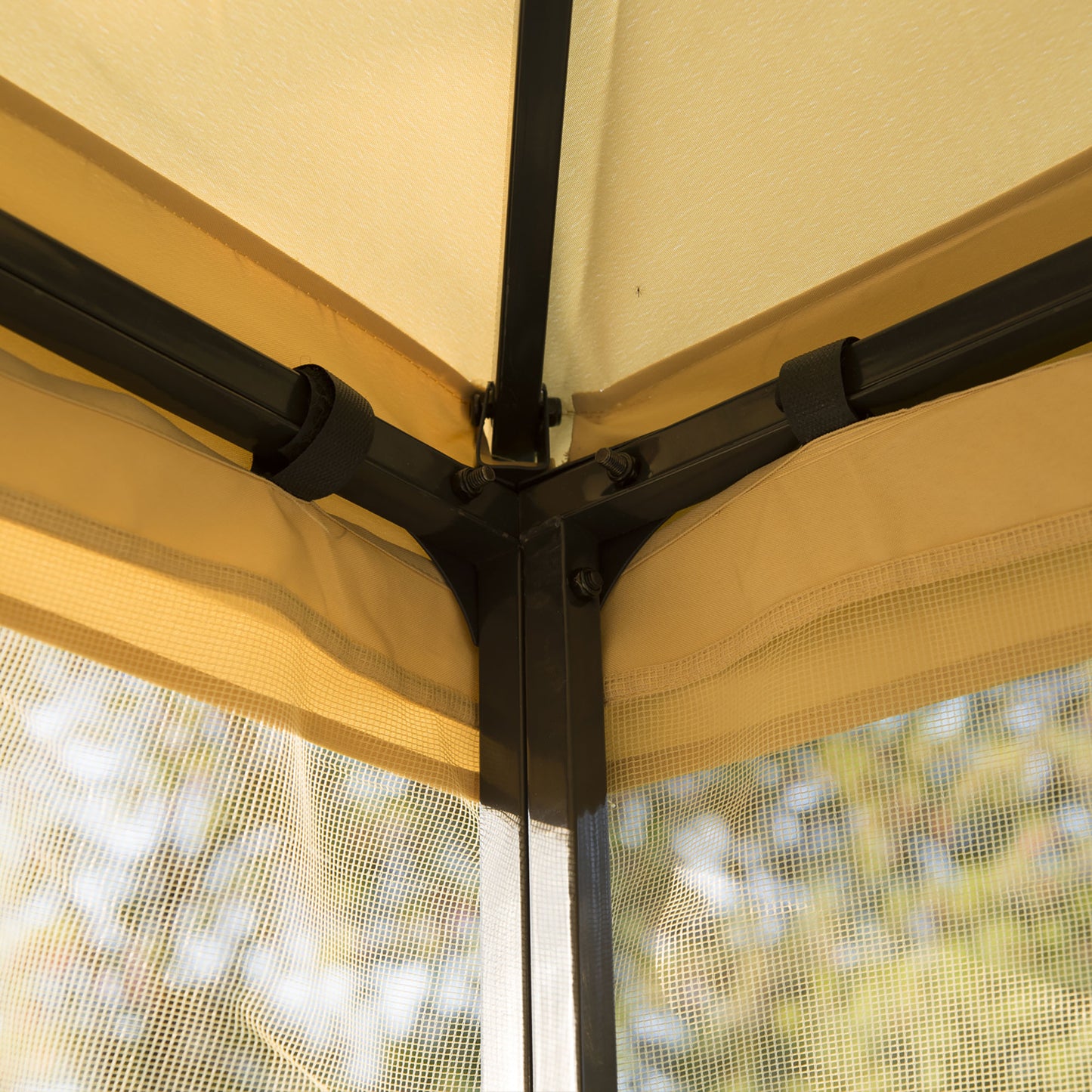 outsunny-3x3-m-double-top-gazebo-beige