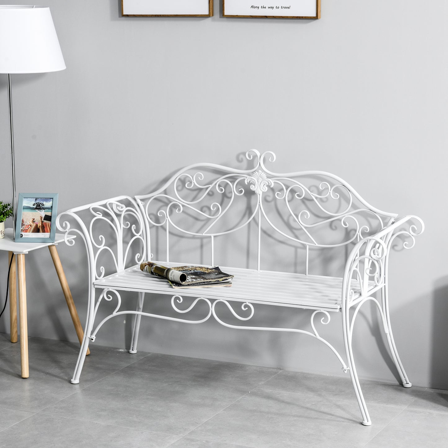 outsunny-bench-garden-chair-outdoor-indoor-patio-2-seater-loveseat-metal-furniture-white