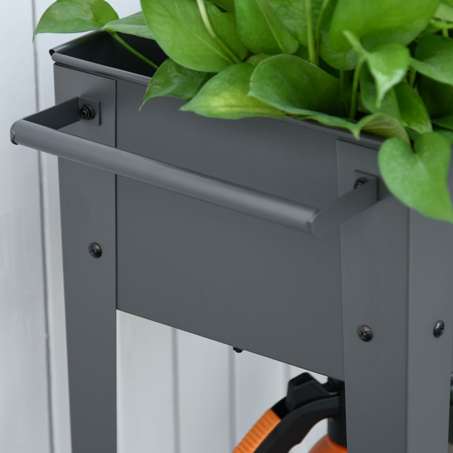 outsunny-raised-garden-bed-with-wheels-mobile-planter-flower-box-with-bottom-shelf-grey-104-x-39-x-80cm