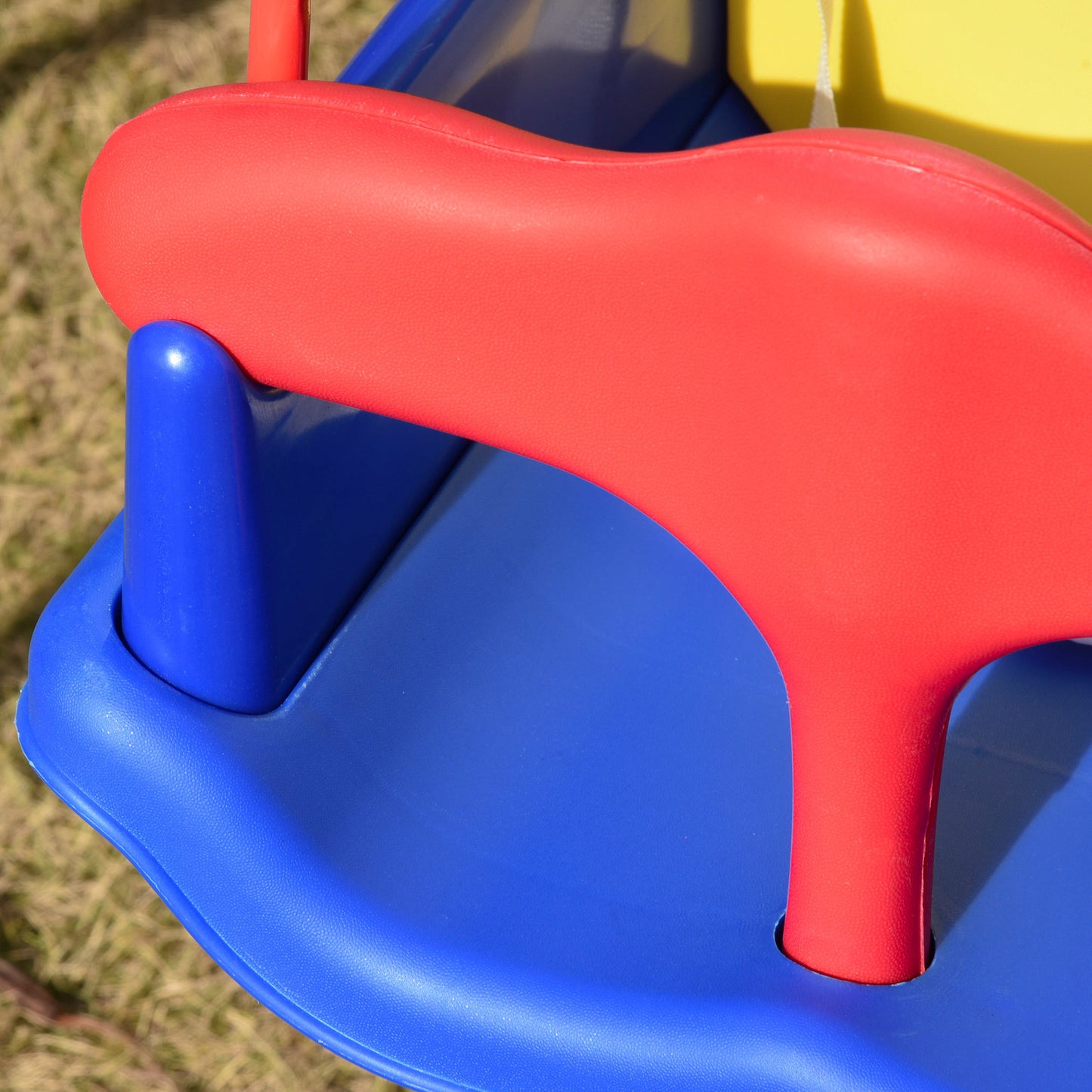 outsunny-metal-kids-swing-set-with-baby-seat-safety-harness-a-frame-stand-for-backyard