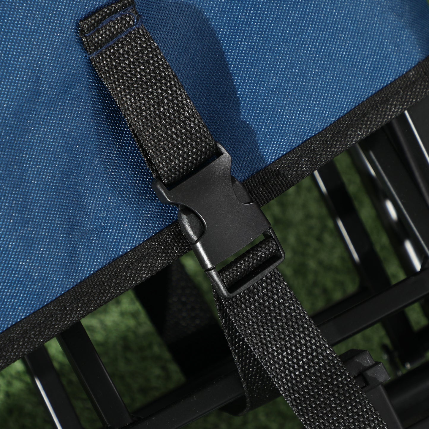 outsunny-pull-along-cart-folding-cargo-wagon-trailer-trolley-for-beach-garden-use-with-telescopic-handle-blue