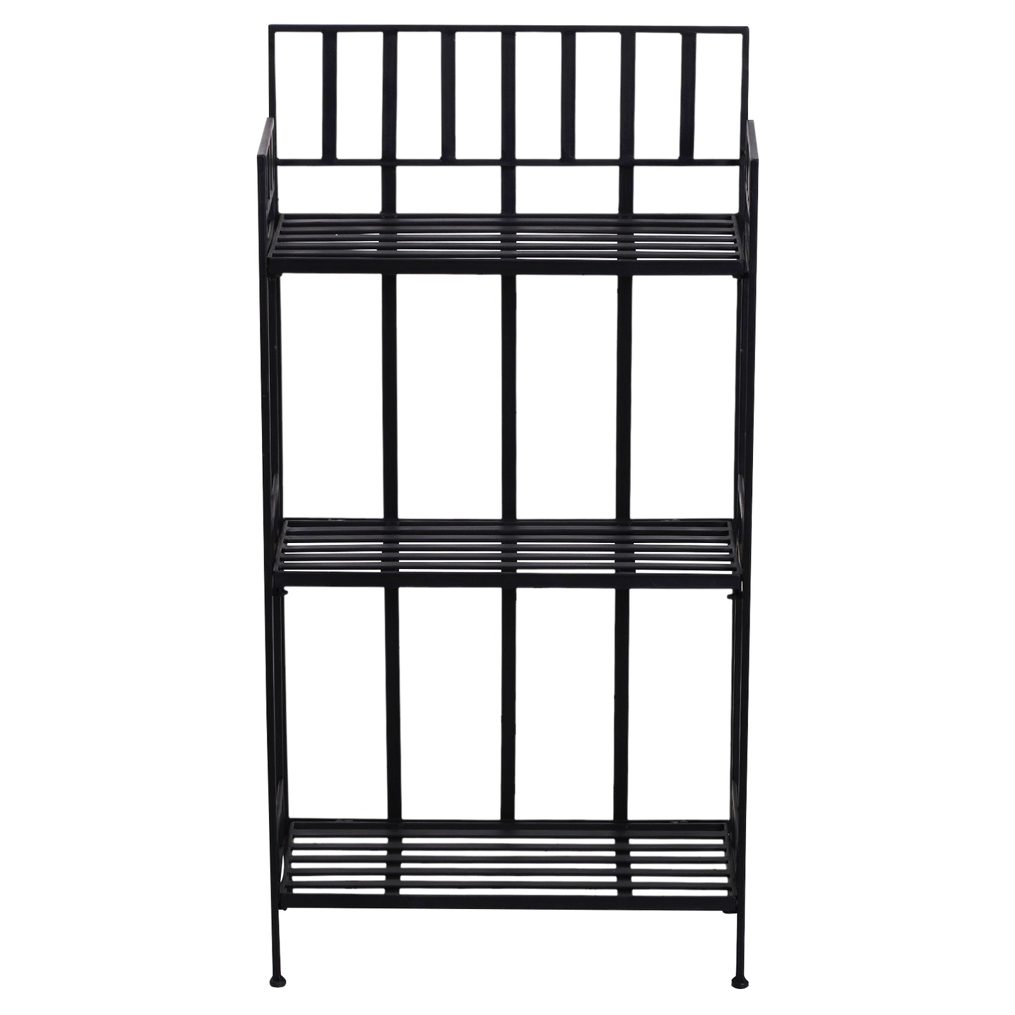outsunny-retro-3-tier-garden-plant-stand-plant-shelf-metal-flower-display-rack-bookshelf-bathroom-shelf