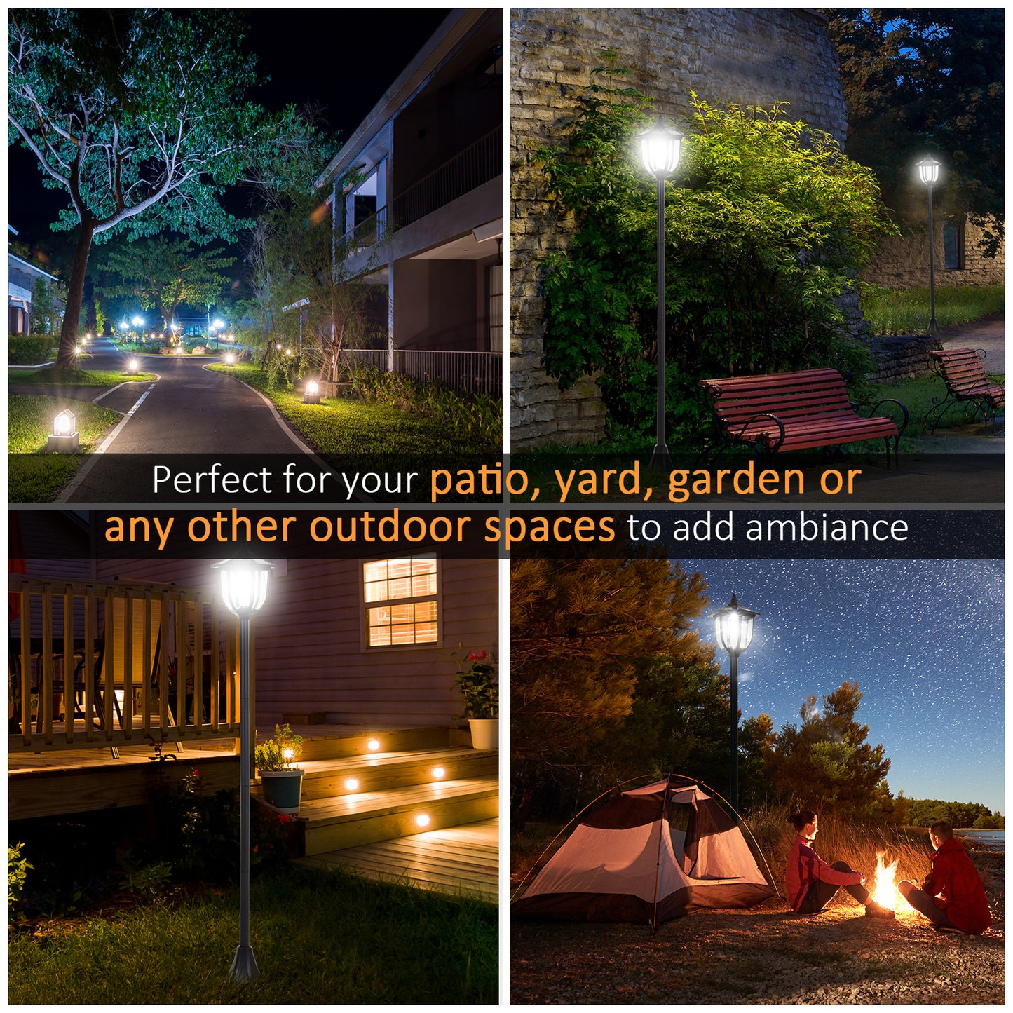outsunny-1-77m-tall-free-standing-abs-garden-solar-led-lamp-post-black