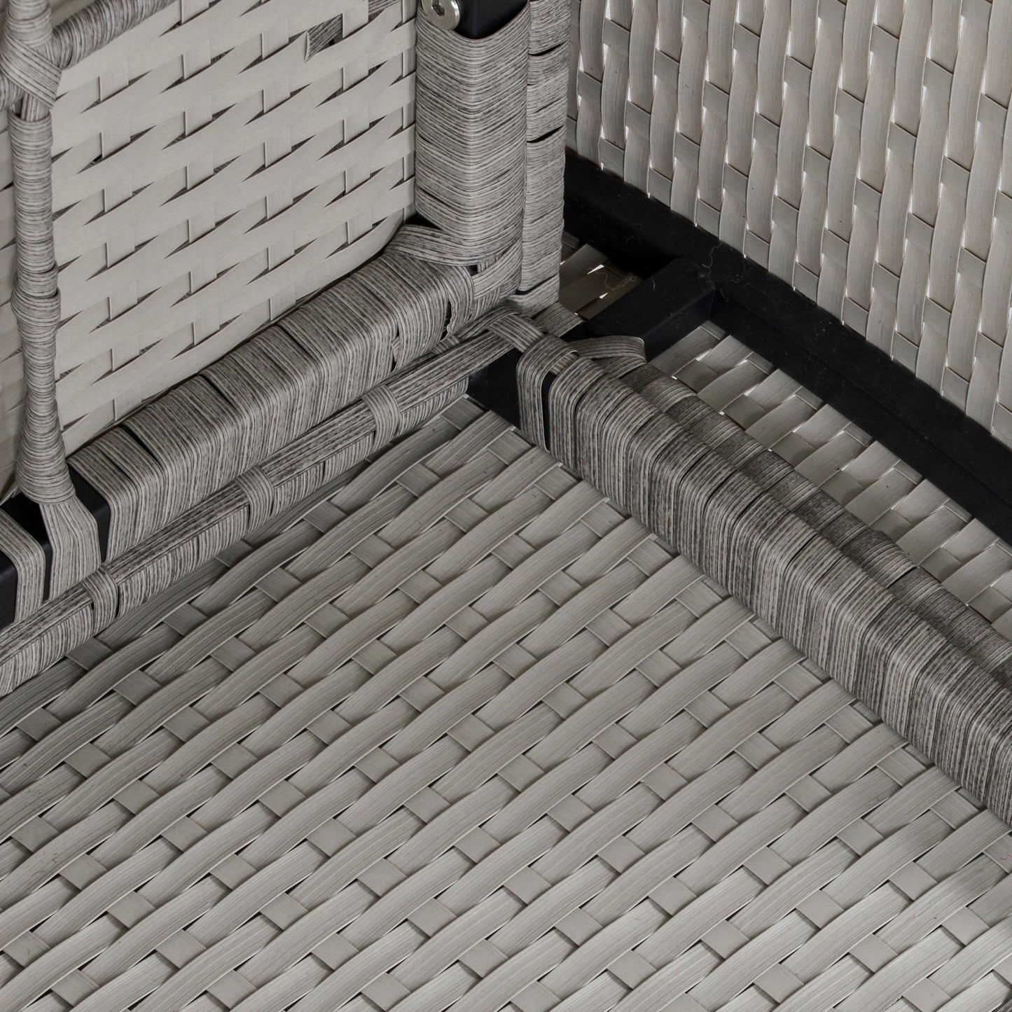 outsunny-6-pcs-outdoor-patio-pe-rattan-wicker-tempered-glass-dining-table-sets-for-garden-backyard-w-cushions-mixed-grey