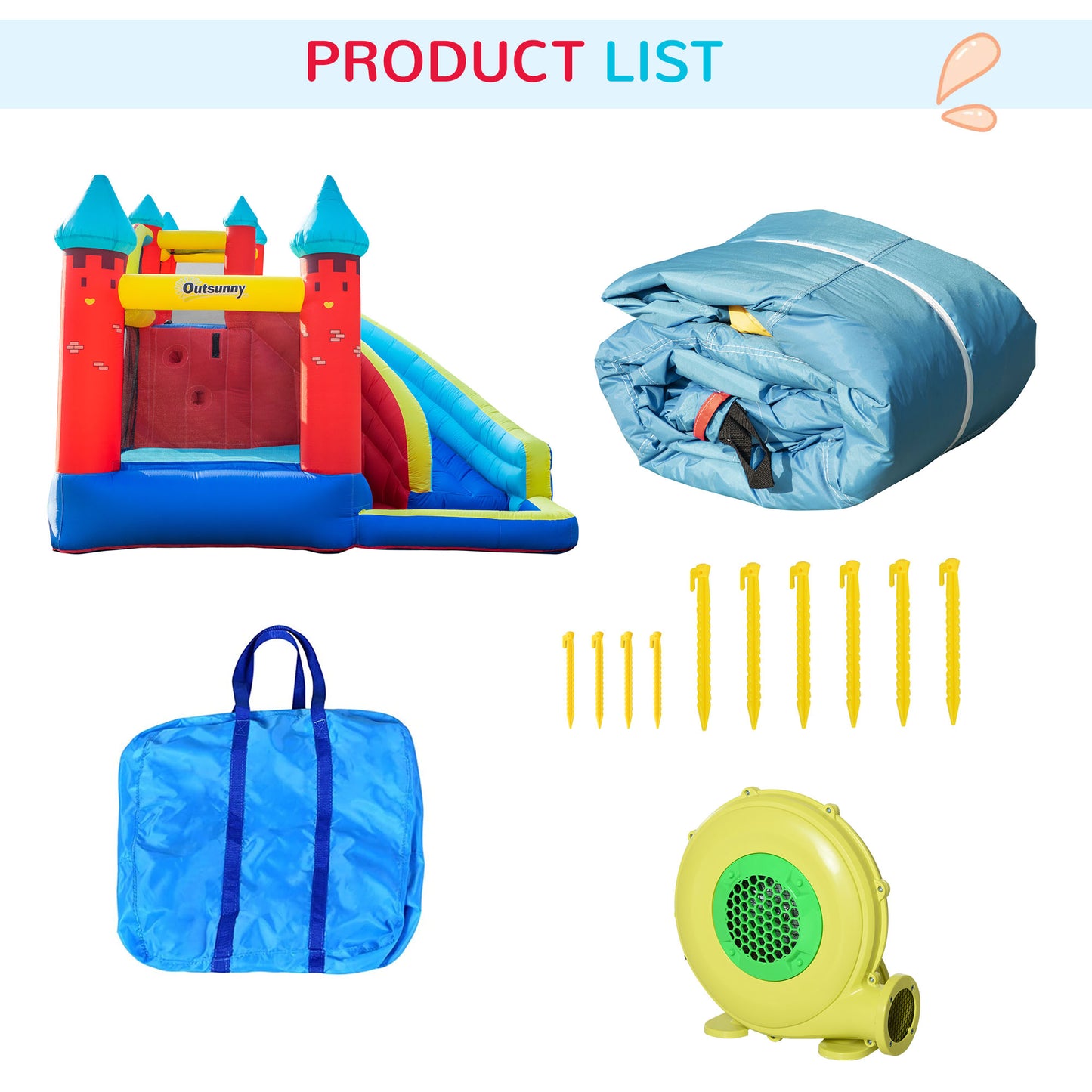 outsunny-4-in-1-kids-bounce-castle-large-inflatable-house-trampoline-slide-water-pool-climbing-wall-for-kids-age-3-8-2-9-x-2-7-x-2-3m