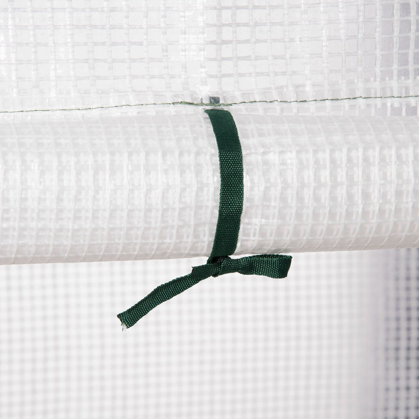 outsunny-greenhouse-for-outdoor-portable-gardening-plant-grow-house-with-2-tier-shelf-roll-up-zippered-door-pe-cover-143-x-73-x-195cm-green