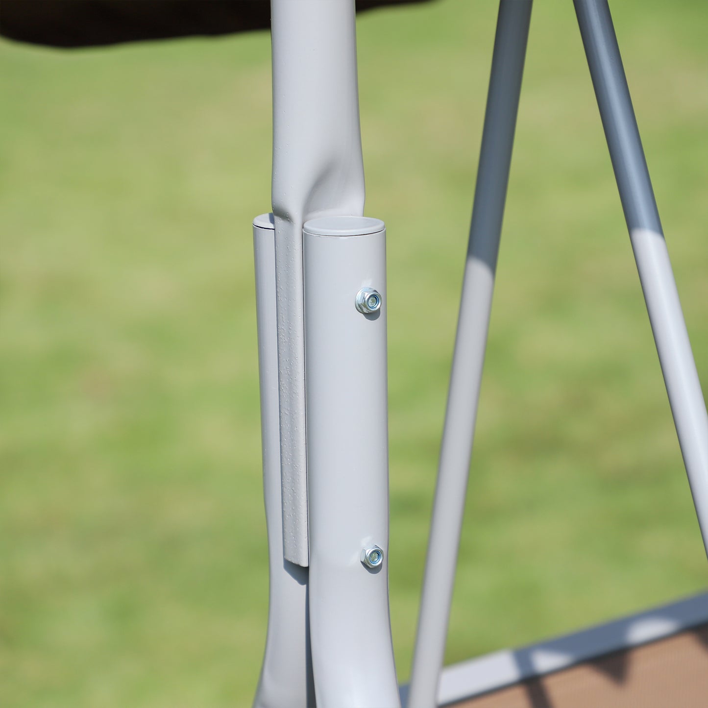 outsunny-metal-swing-chair-garden-hammock-bench-3-seater-rock-shelter-brown