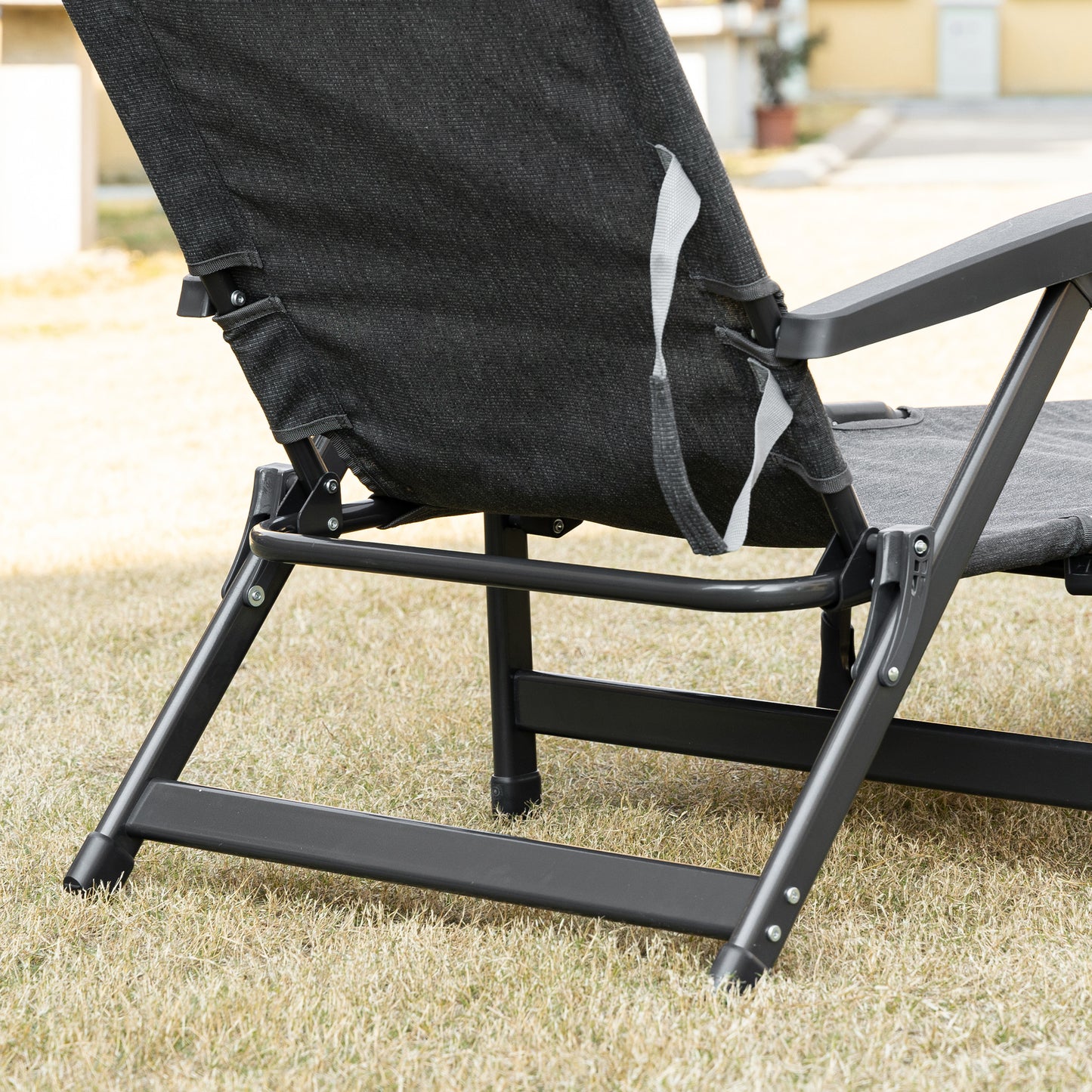 outsunny-garden-lounger-mesh-fabric-lounge-chair-7-reclining-position-sleeping-bed-w-pillow-cup-holder-or-poolside-94h-x-72w-x-159d-dark-grey