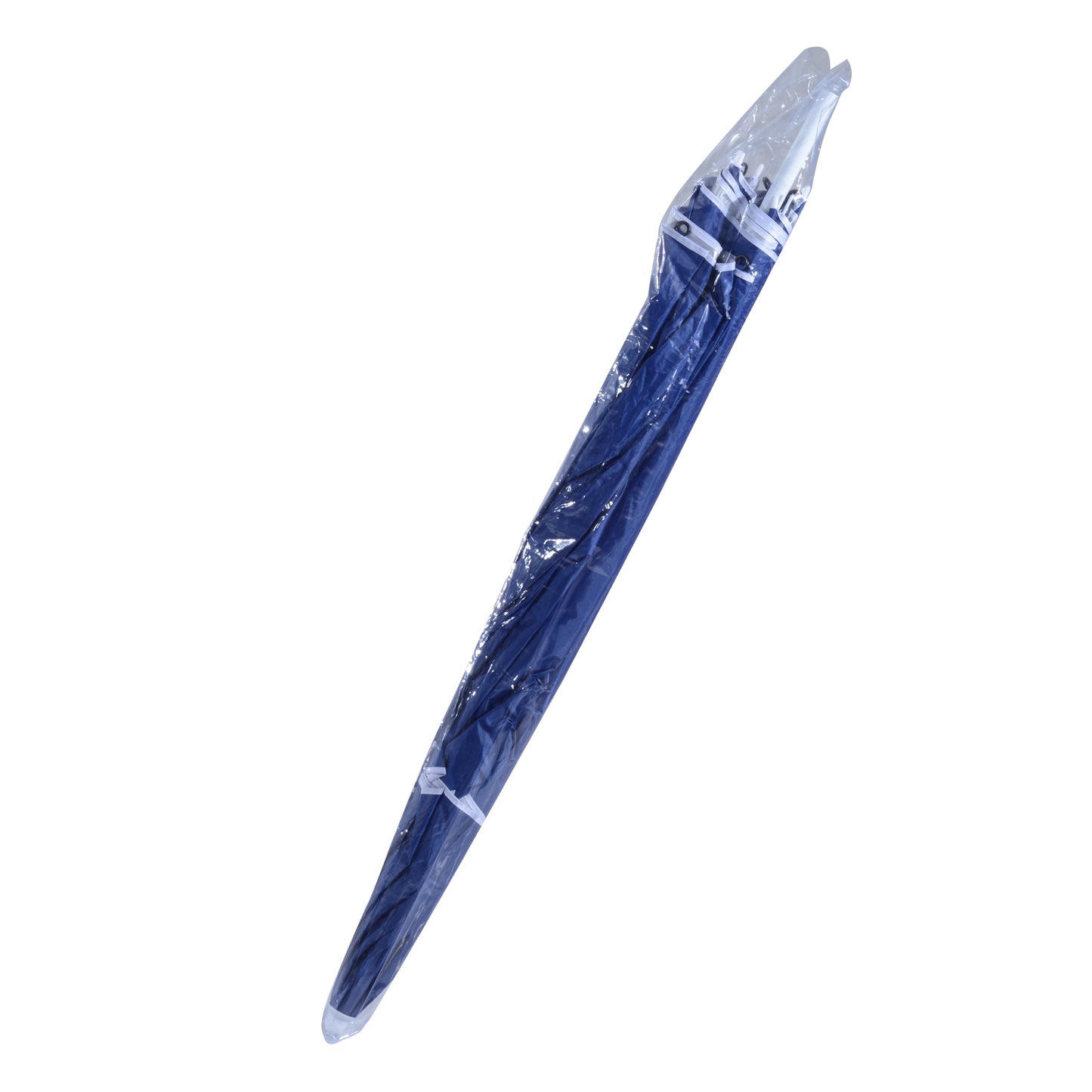 outsunny-2m-beach-sport-umbrella-parasol-coated-blue-polyester-steel