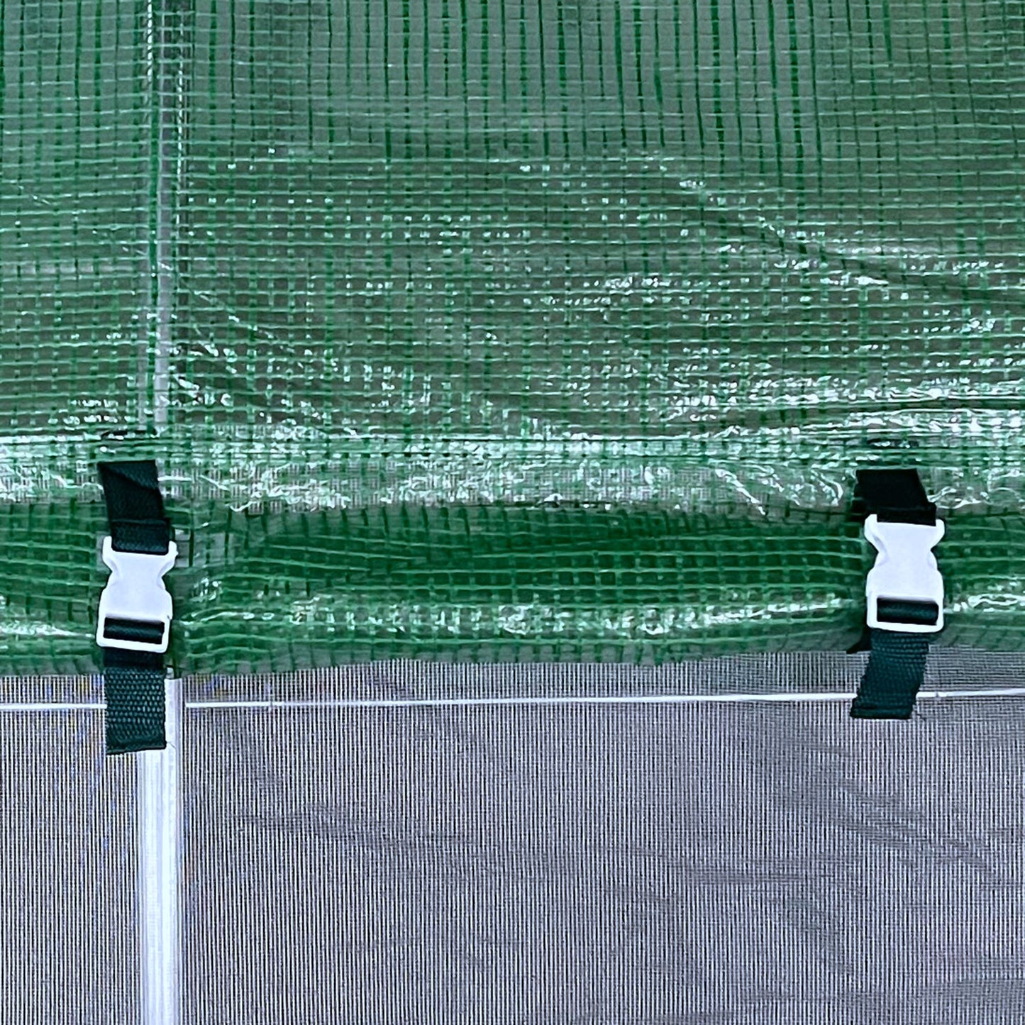 outsunny-4-x-3-x-2-m-walk-in-greenhouse-reinforced-polytunnel-greenhouse-with-metal-hinged-door-steel-frame-and-mesh-windows-green