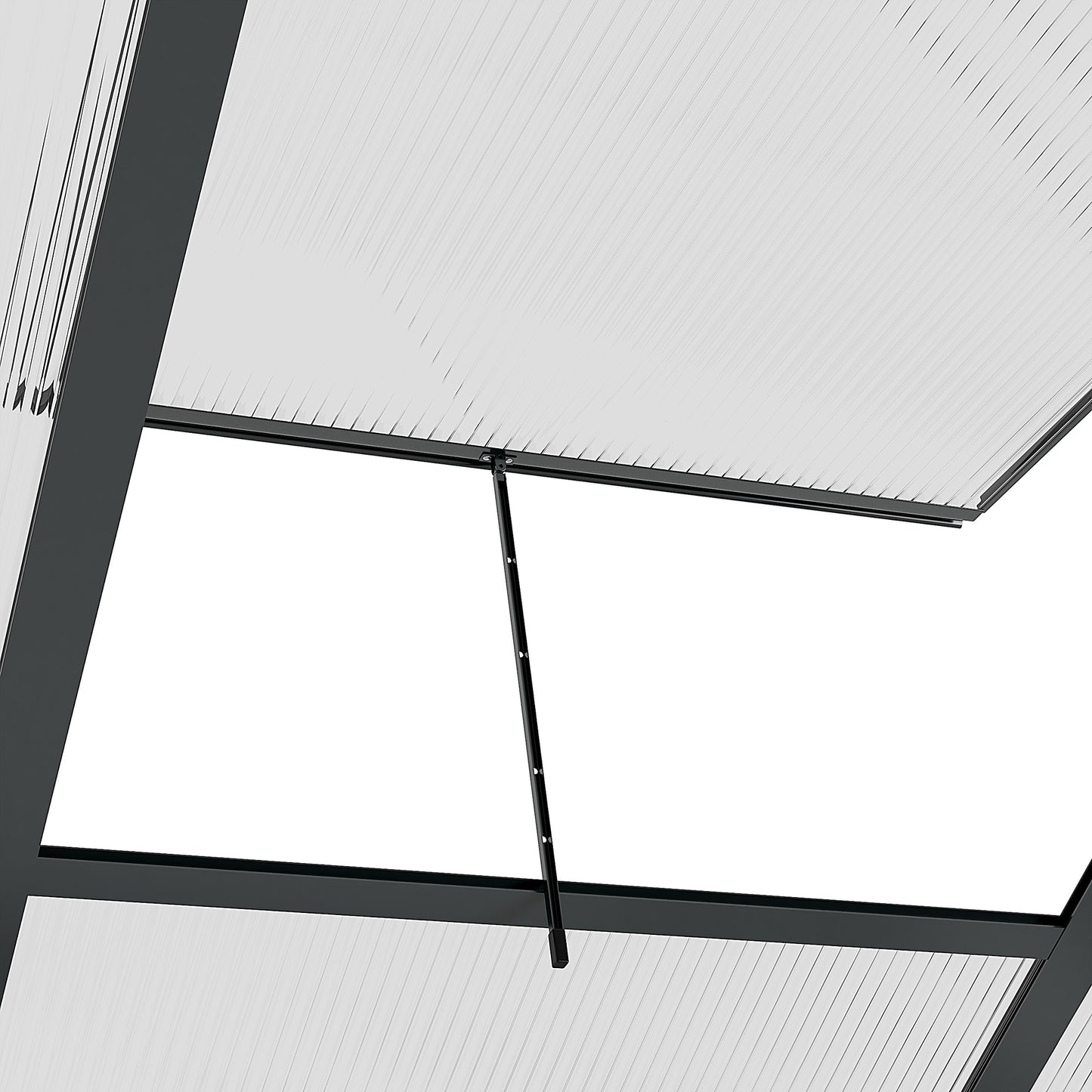 outsunny-6-x-6-ft-clear-polycarbonate-greenhouse-large-walk-in-green-house-garden-plants-grow-house-w-slide-door-and-push-open-window