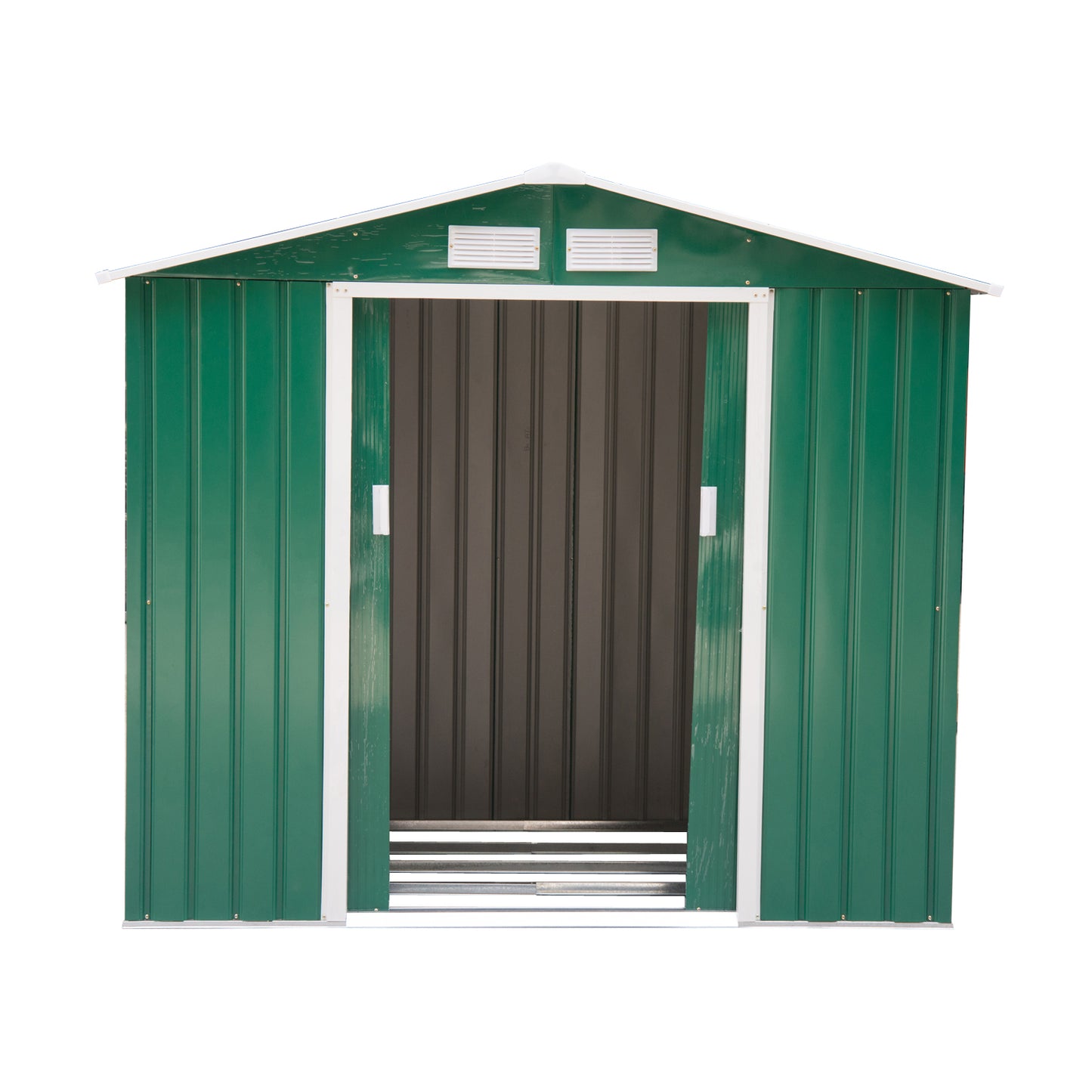 outsunny-7ft-x-4ft-lockable-garden-shed-large-patio-roofed-tool-metal-storage-building-foundation-sheds-box-outdoor-furniture-green