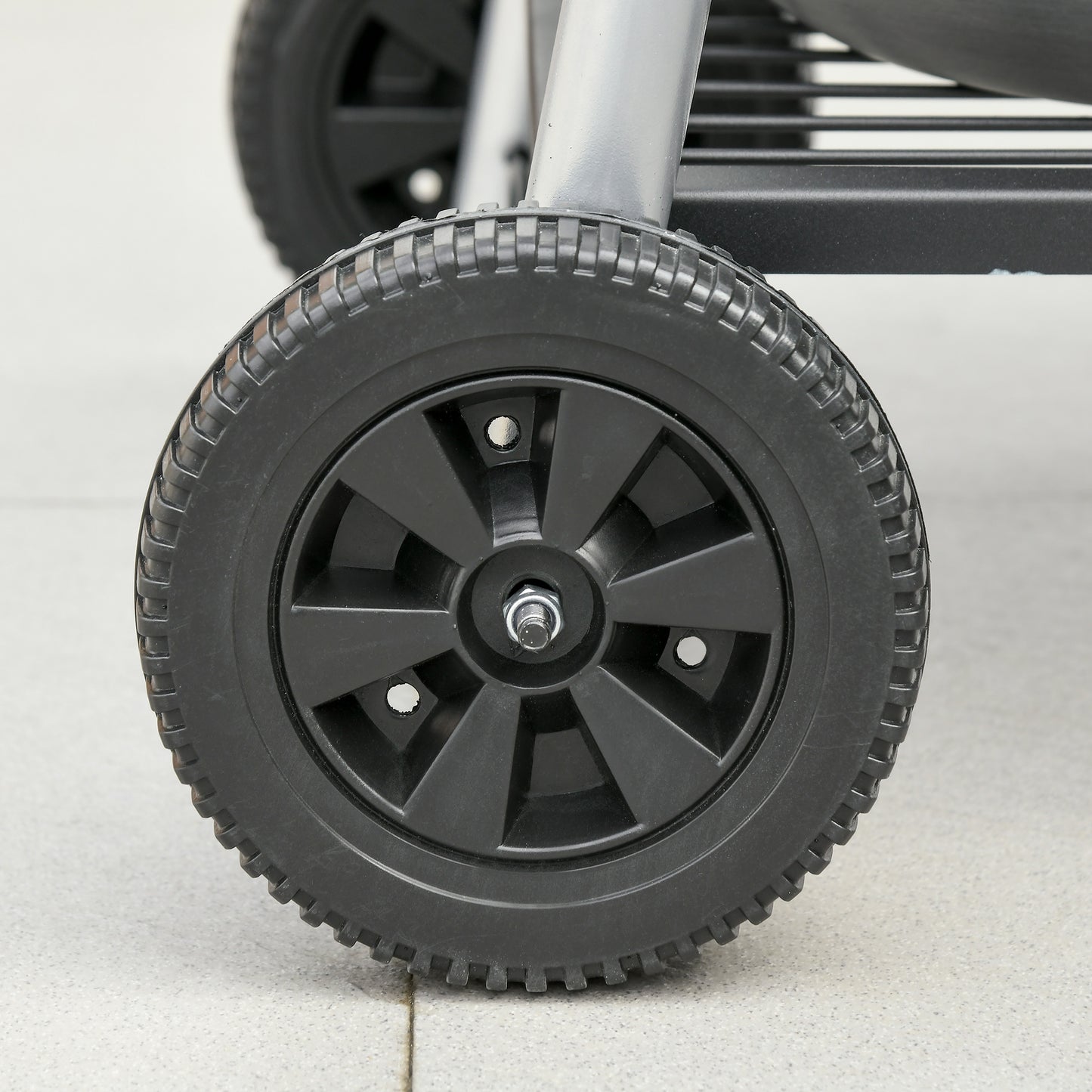 outsunny-charcoal-barbecue-grill-garden-bbq-trolley-w-adjustable-grill-height-double-grill-side-table-storage-shelf-and-wheels-black