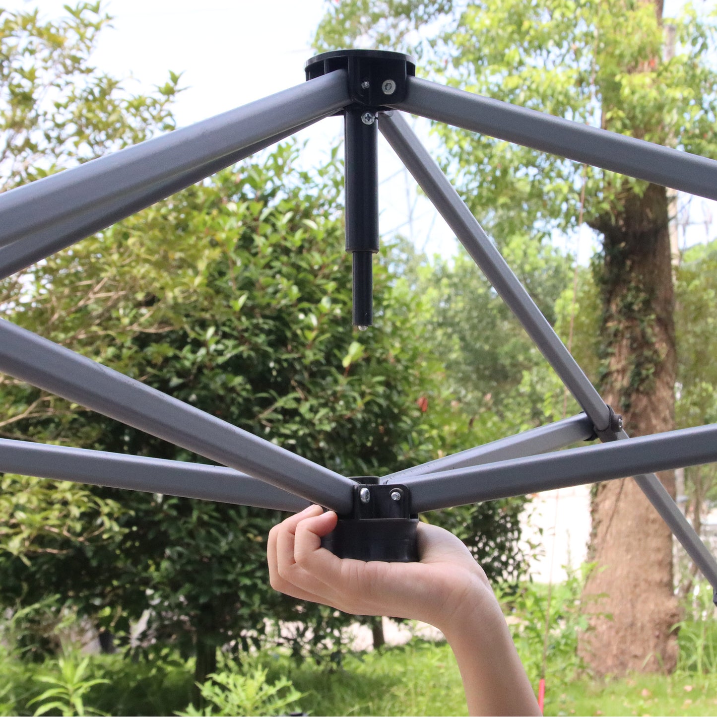 outsunny-3-x-3-m-pop-up-gazebo-foldable-canopy-tent-with-carry-bag-with-wheels-and-4-leg-weight-bags-for-outdoor-garden-patio-party-dark-grey