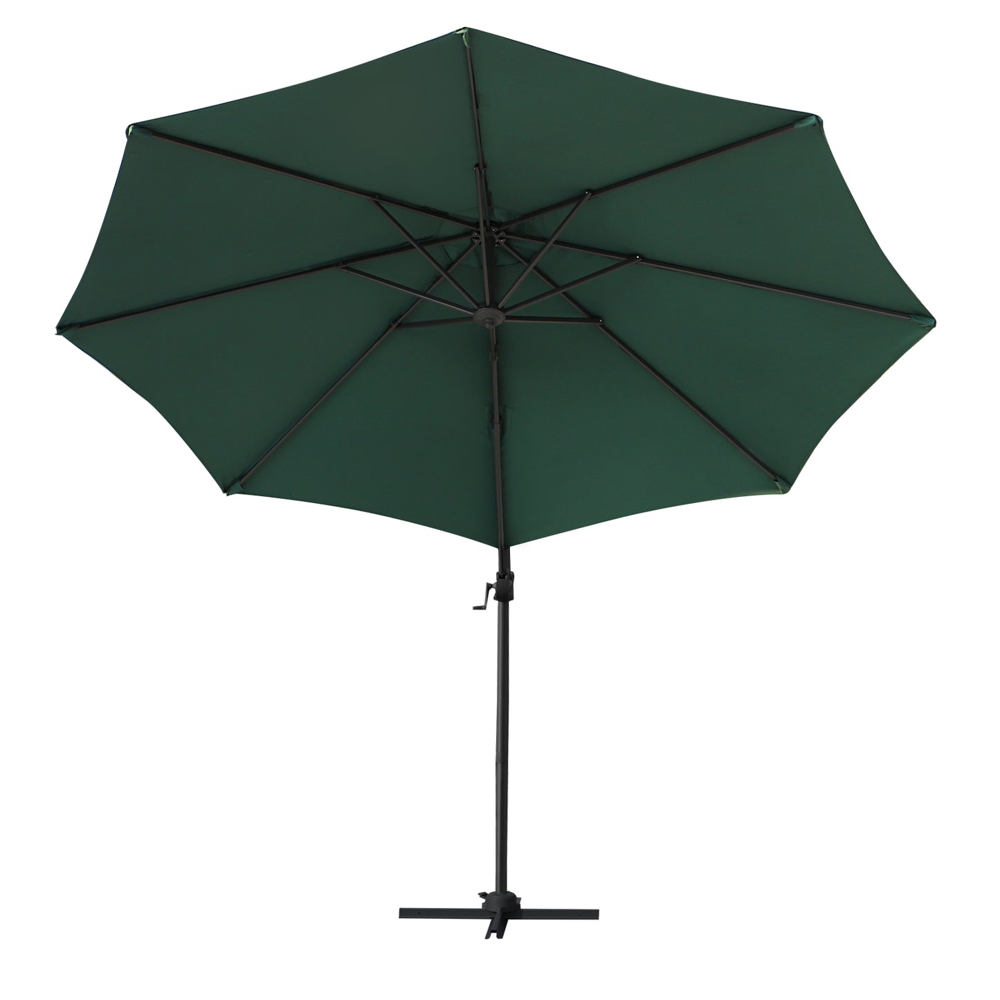 outsunny-3m-patio-offset-roma-parasol-cantilever-hanging-sun-shade-canopy-shelter-360-rotation-with-cross-base-green
