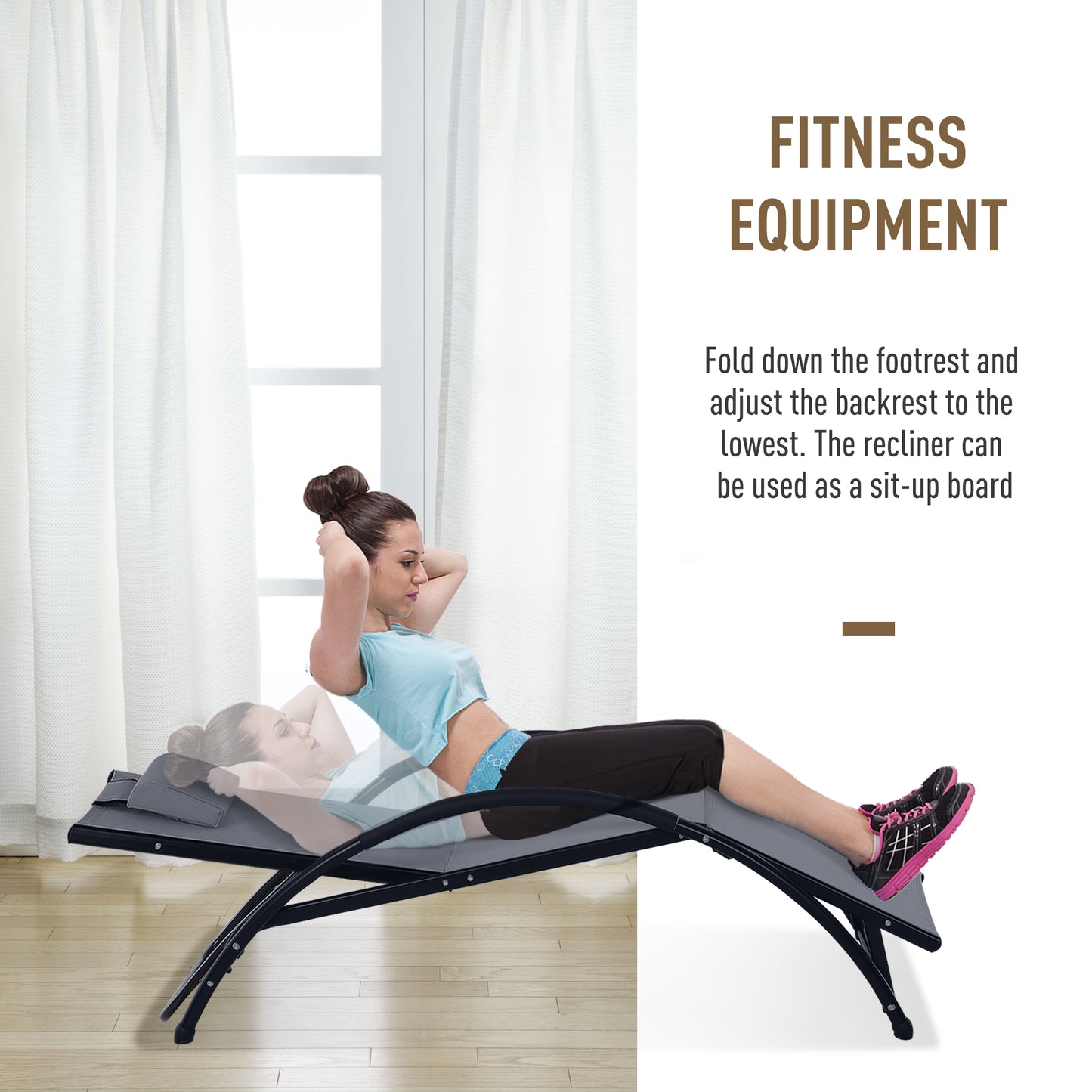 outsunny-garden-patio-sun-lounger-half-circle-armrest-adjustable-head-footrest-aluminium-frame-textline-seat-pillow-garden-outdoor-grey